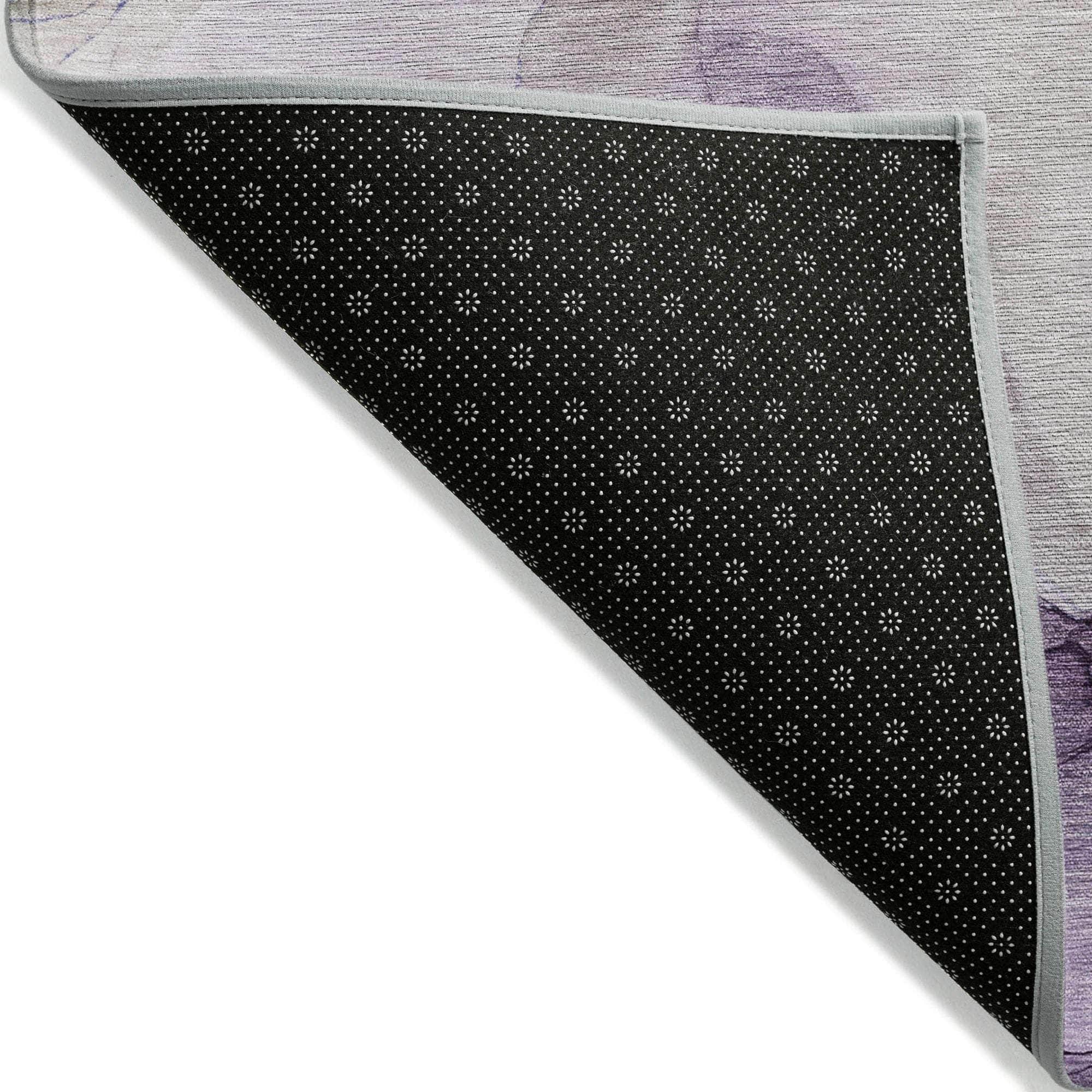 Machine Made ACN504 Purple Rugs
