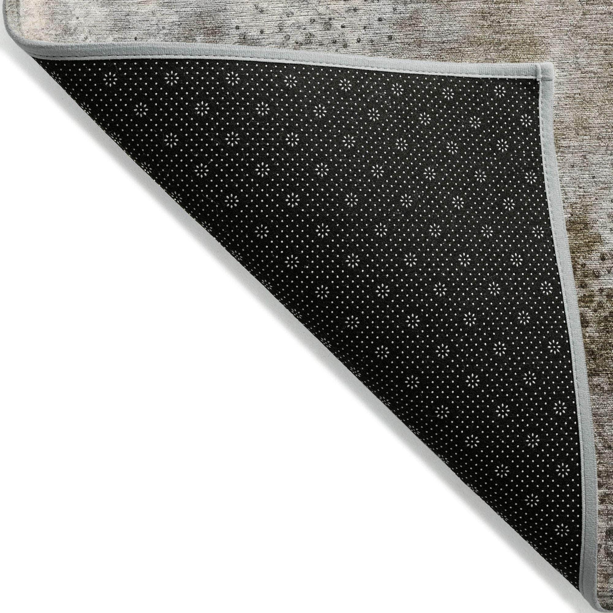 Machine Made ACN505 Beige Brown Rugs