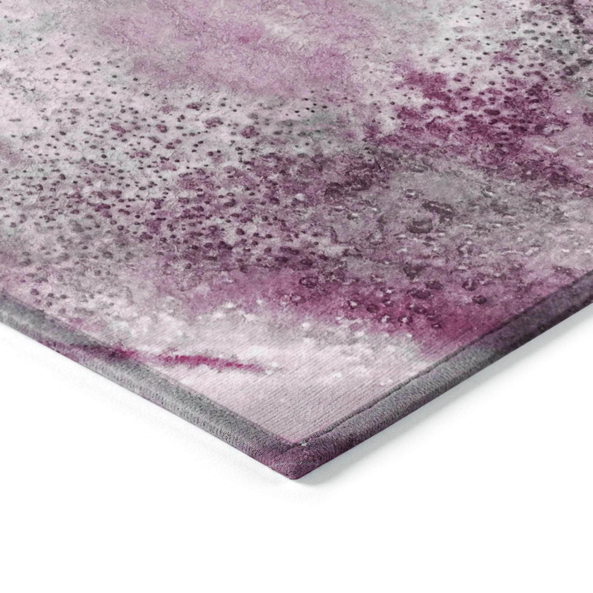 Machine Made ACN505 Pink Rugs