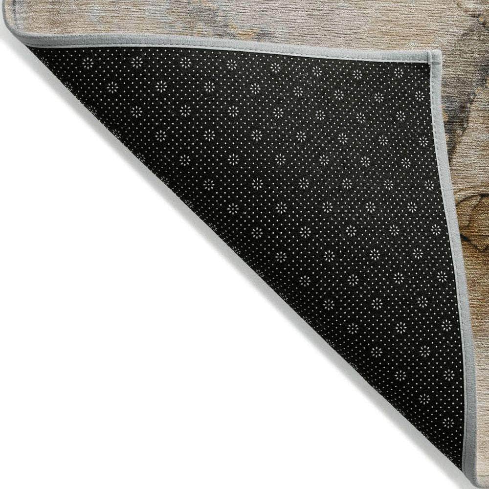 Machine Made ACN506 Beige Brown Rugs