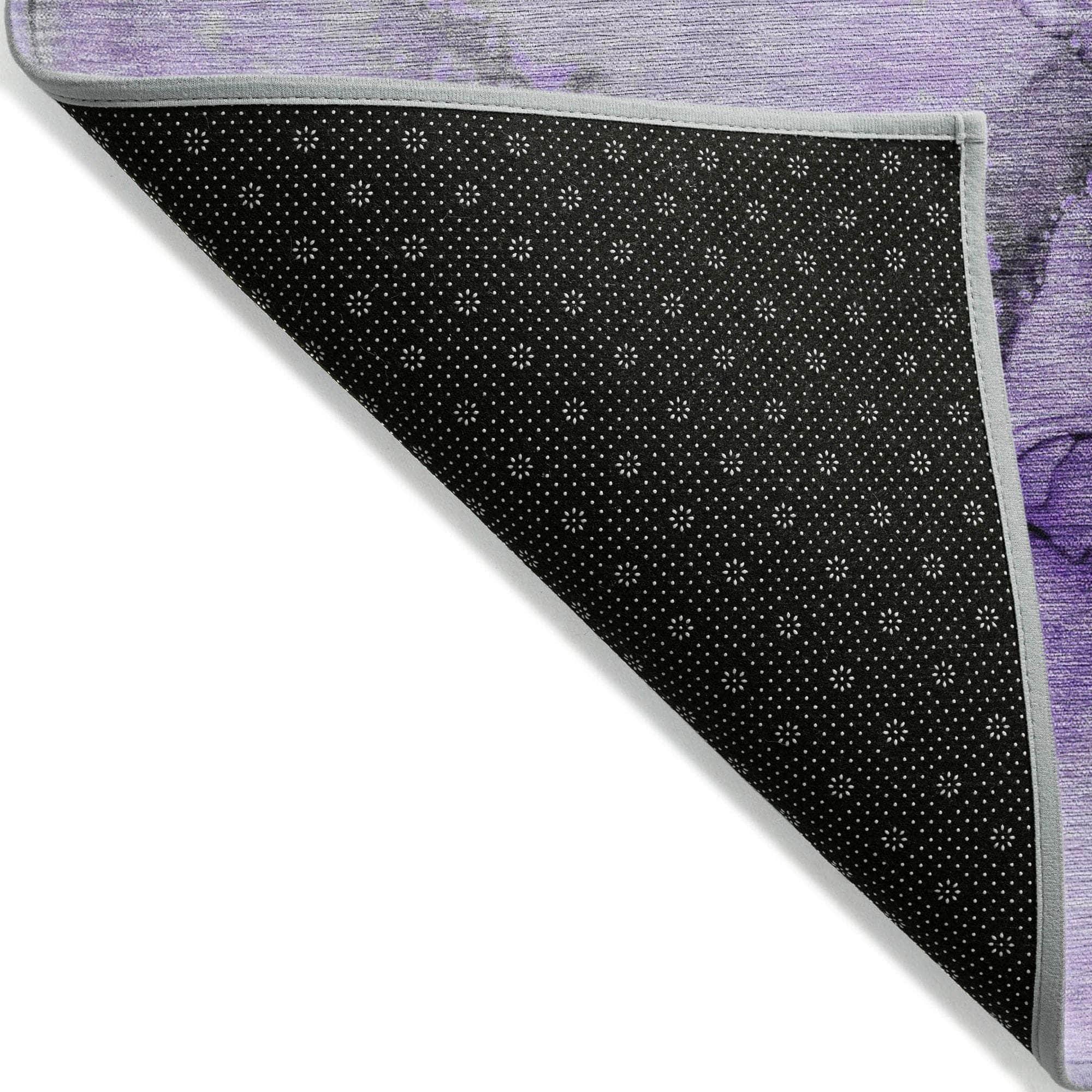 Machine Made ACN506 Purple Rugs