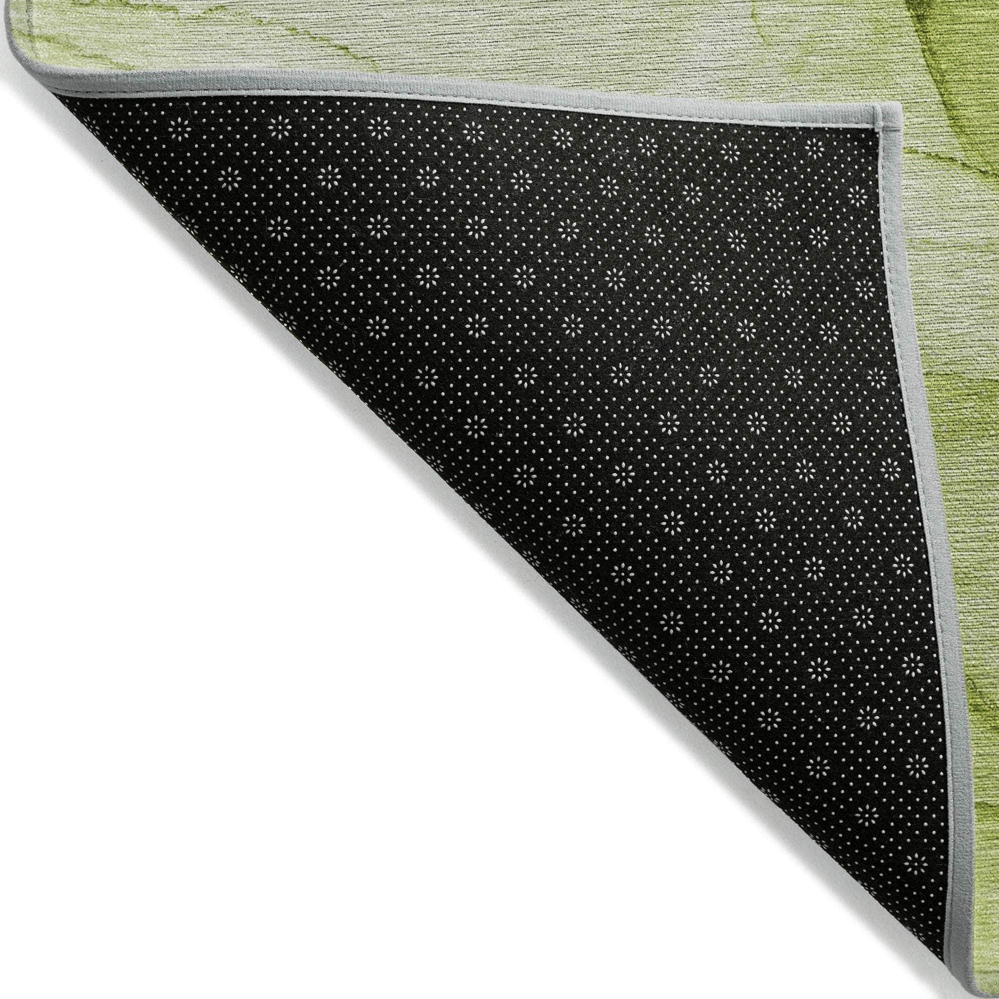 Machine Made ACN507 Green Rugs
