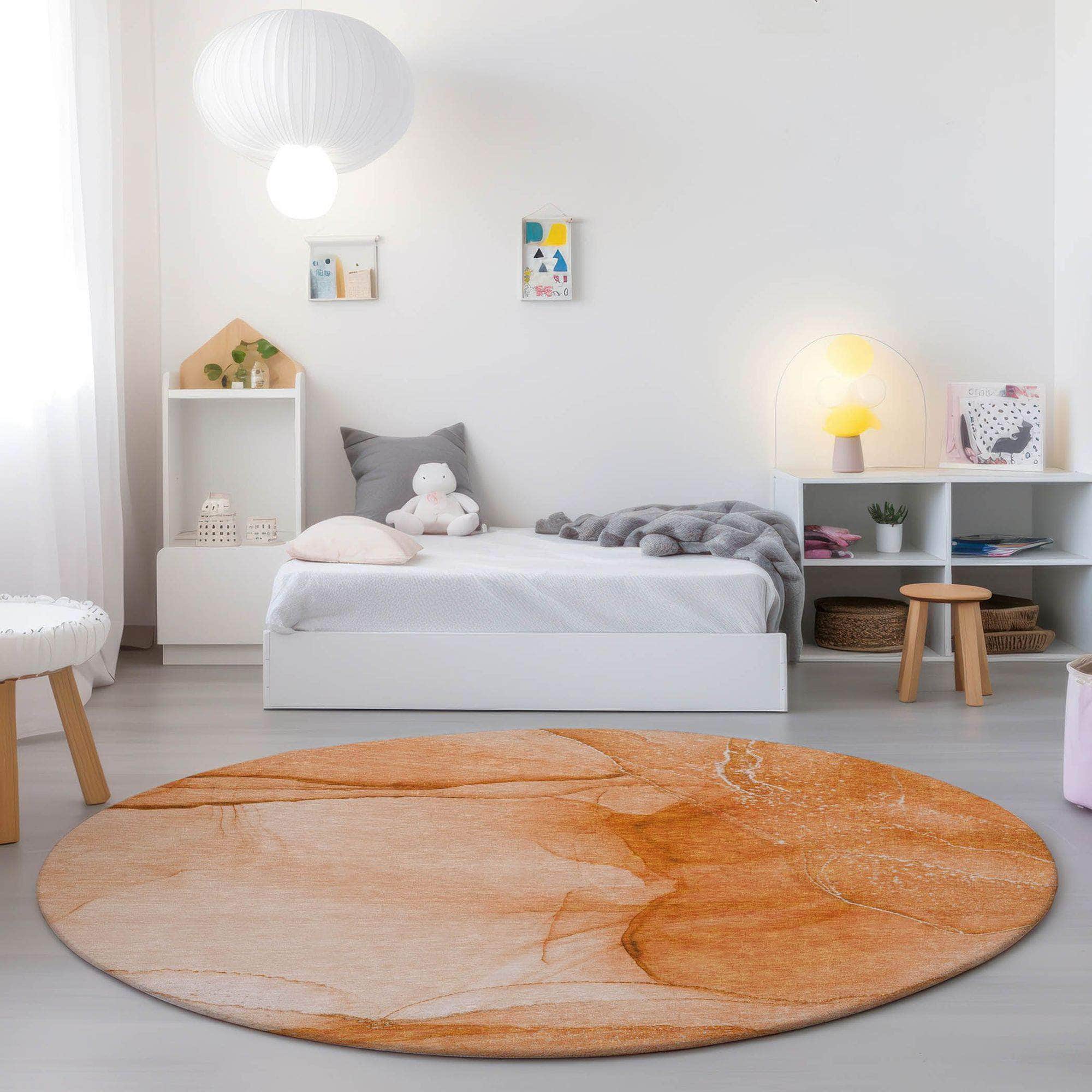 Machine Made ACN507 Orange Rugs