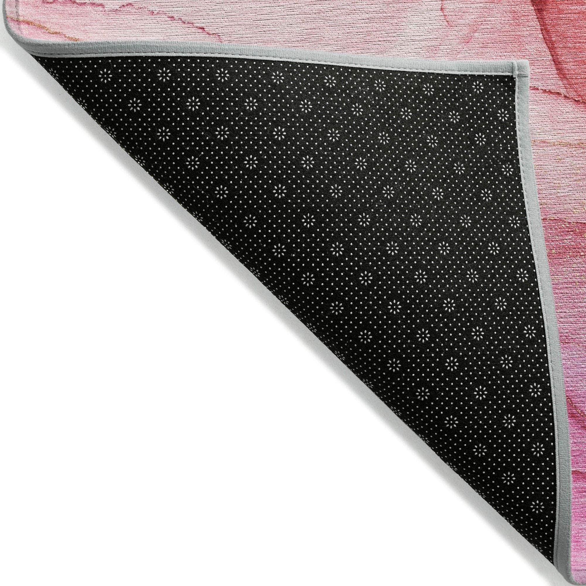 Machine Made ACN507 Pink Rugs