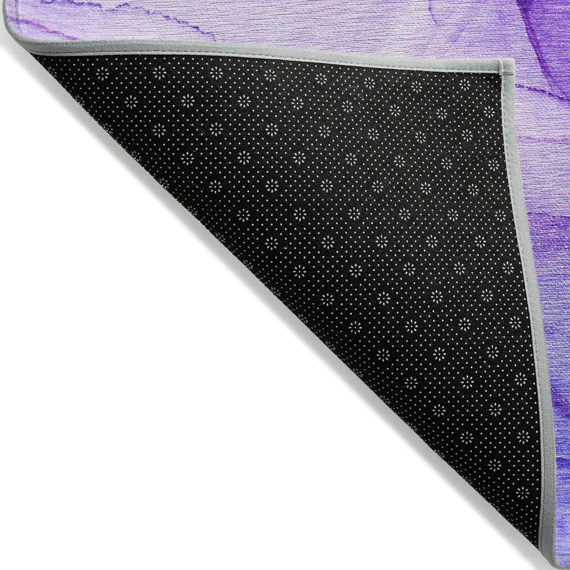 Machine Made ACN507 Purple Rugs