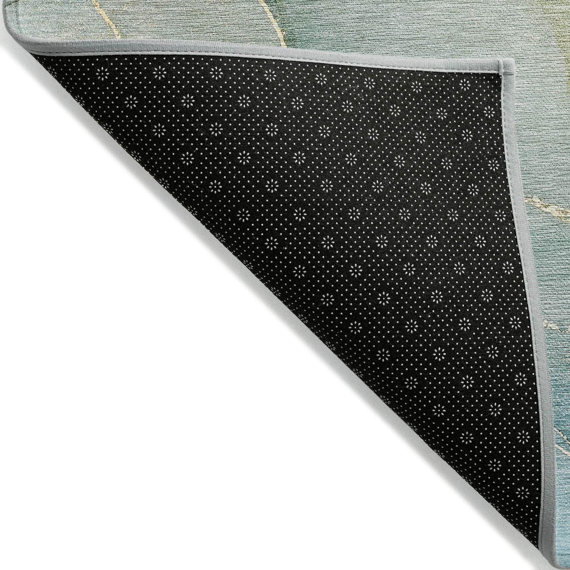 Machine Made ACN508 Green Rugs