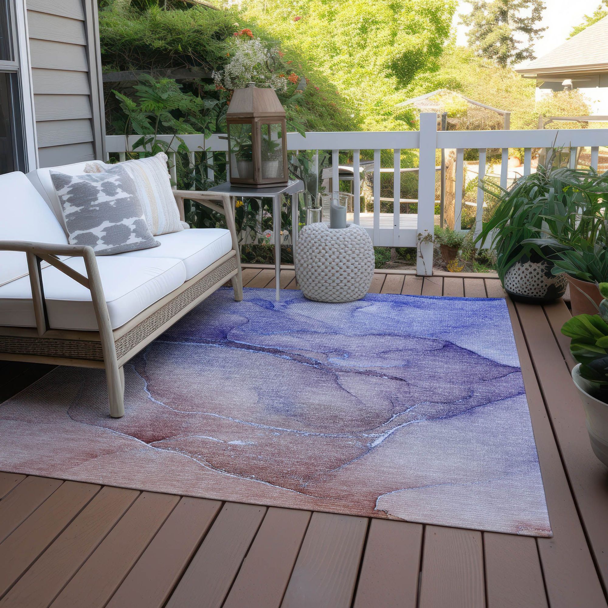 Machine Made ACN508 Navy Blue Rugs