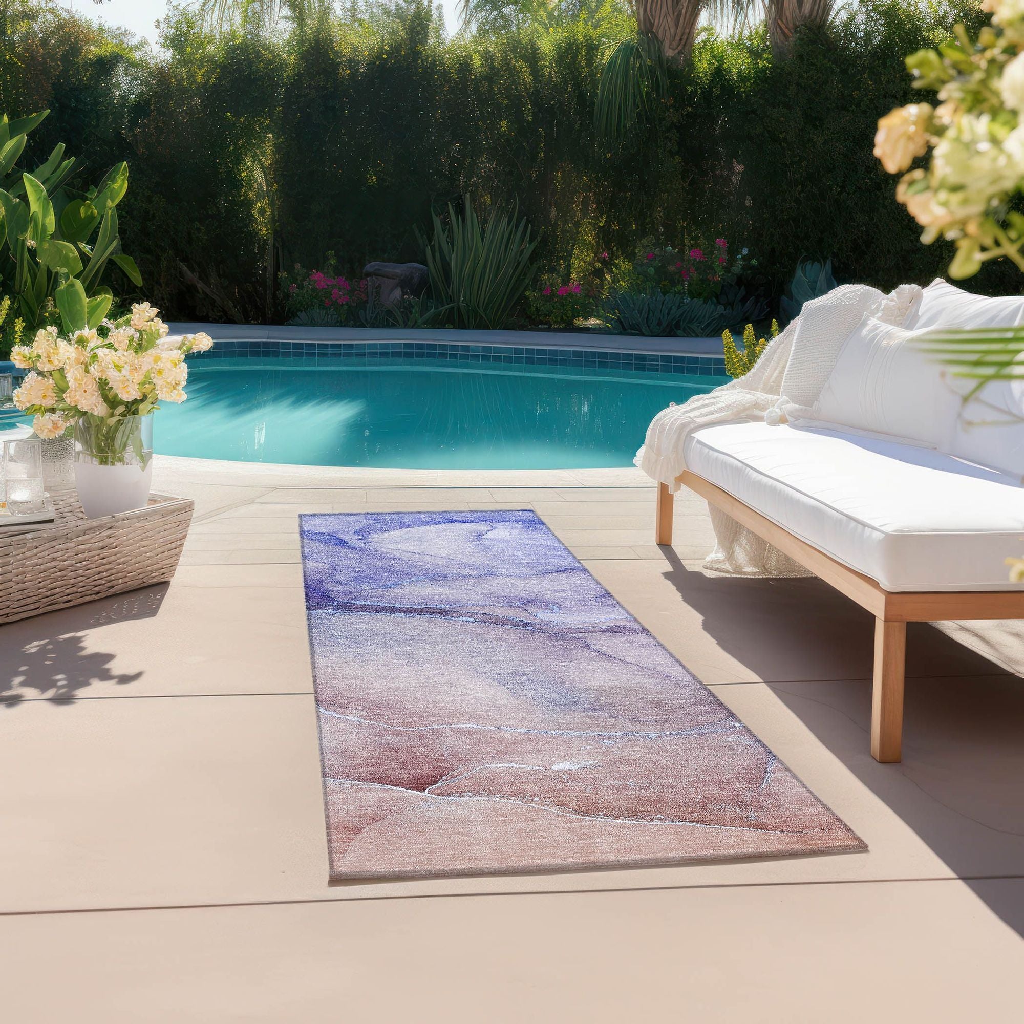 Machine Made ACN508 Navy Blue Rugs