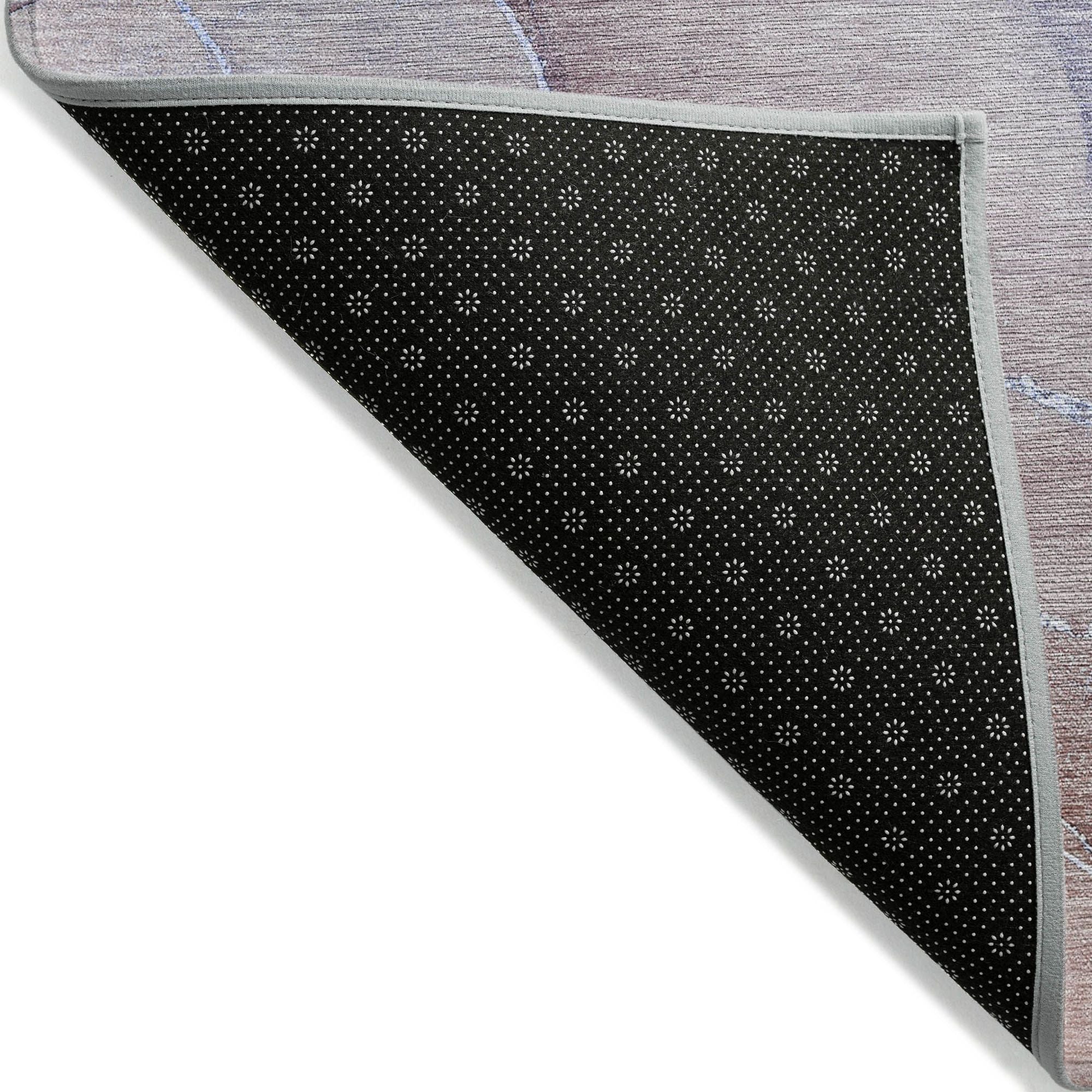 Machine Made ACN508 Navy Blue Rugs