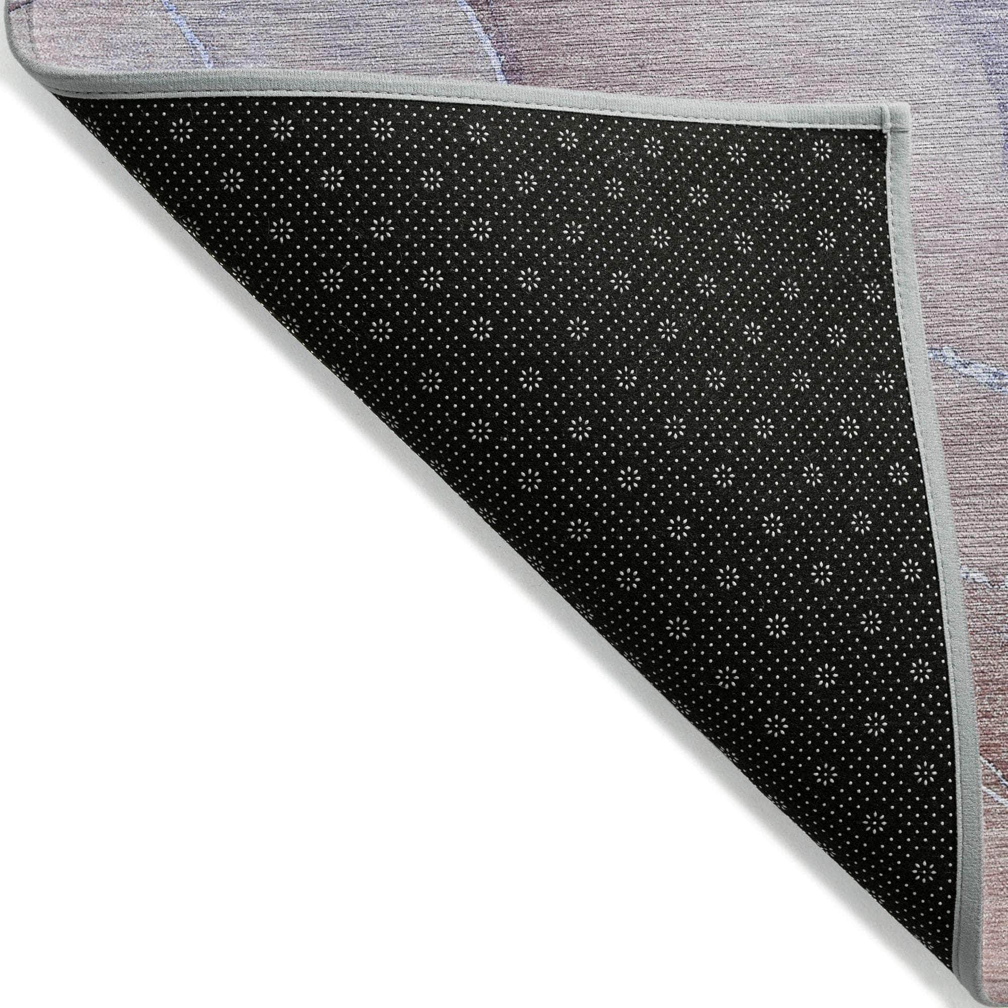 Machine Made ACN508 Navy Blue Rugs