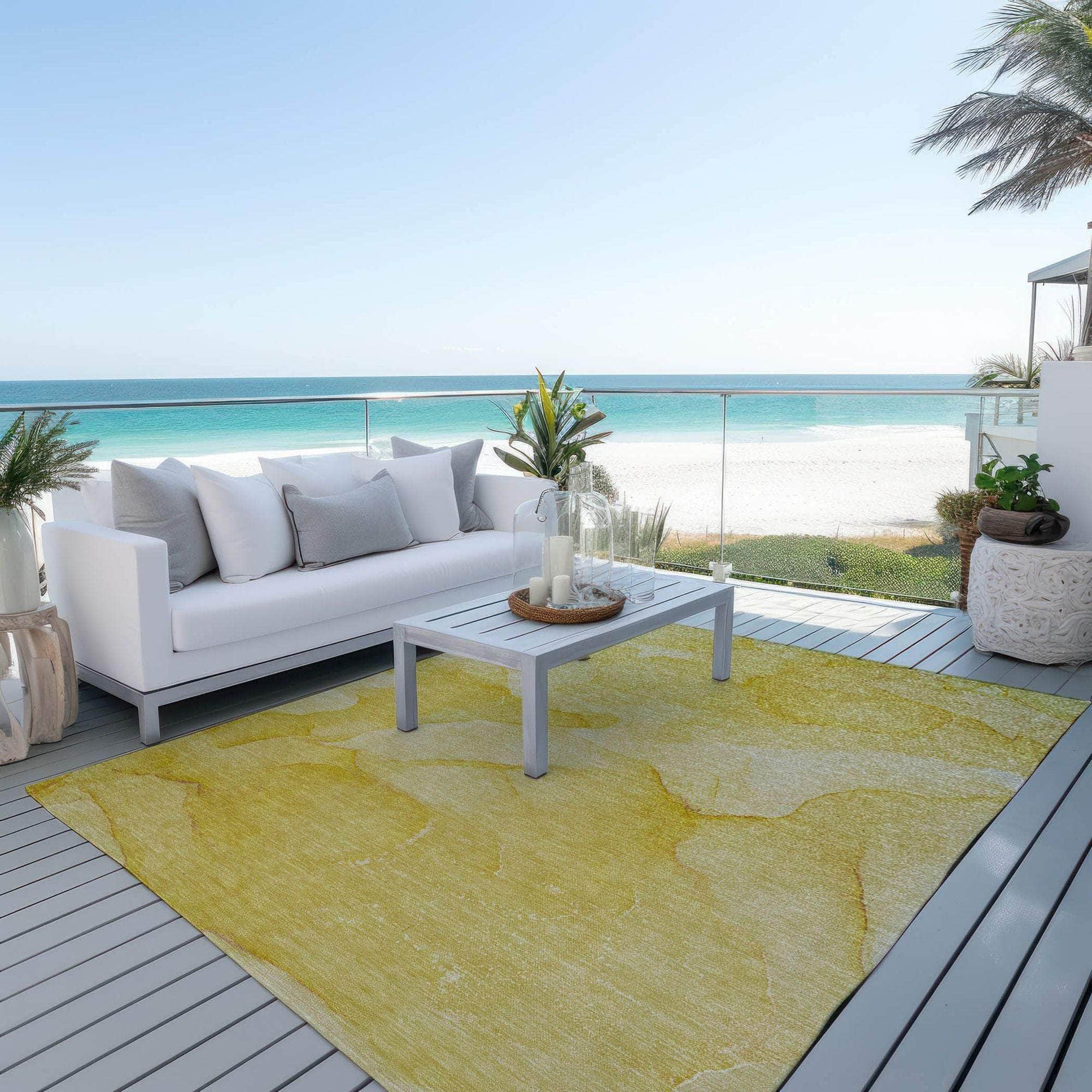 Machine Made ACN509 Gold Rugs