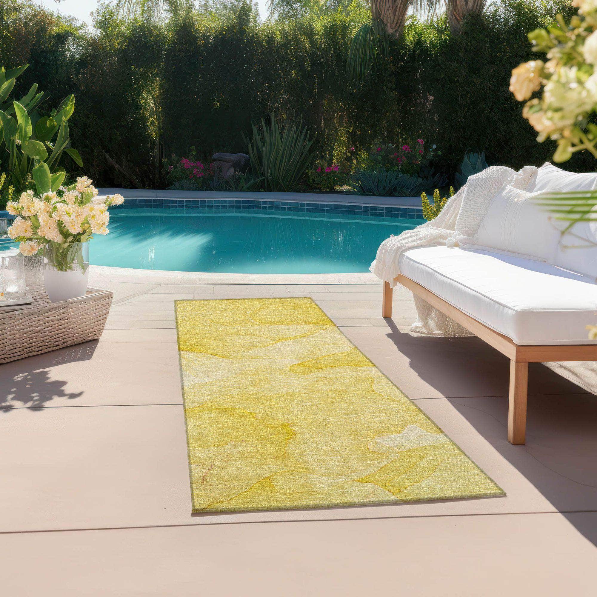 Machine Made ACN509 Gold Rugs