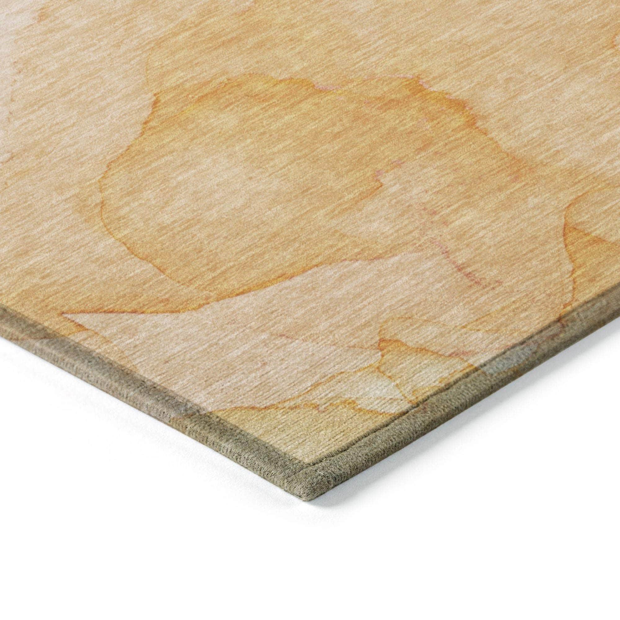 Machine Made ACN509 Orange Rugs