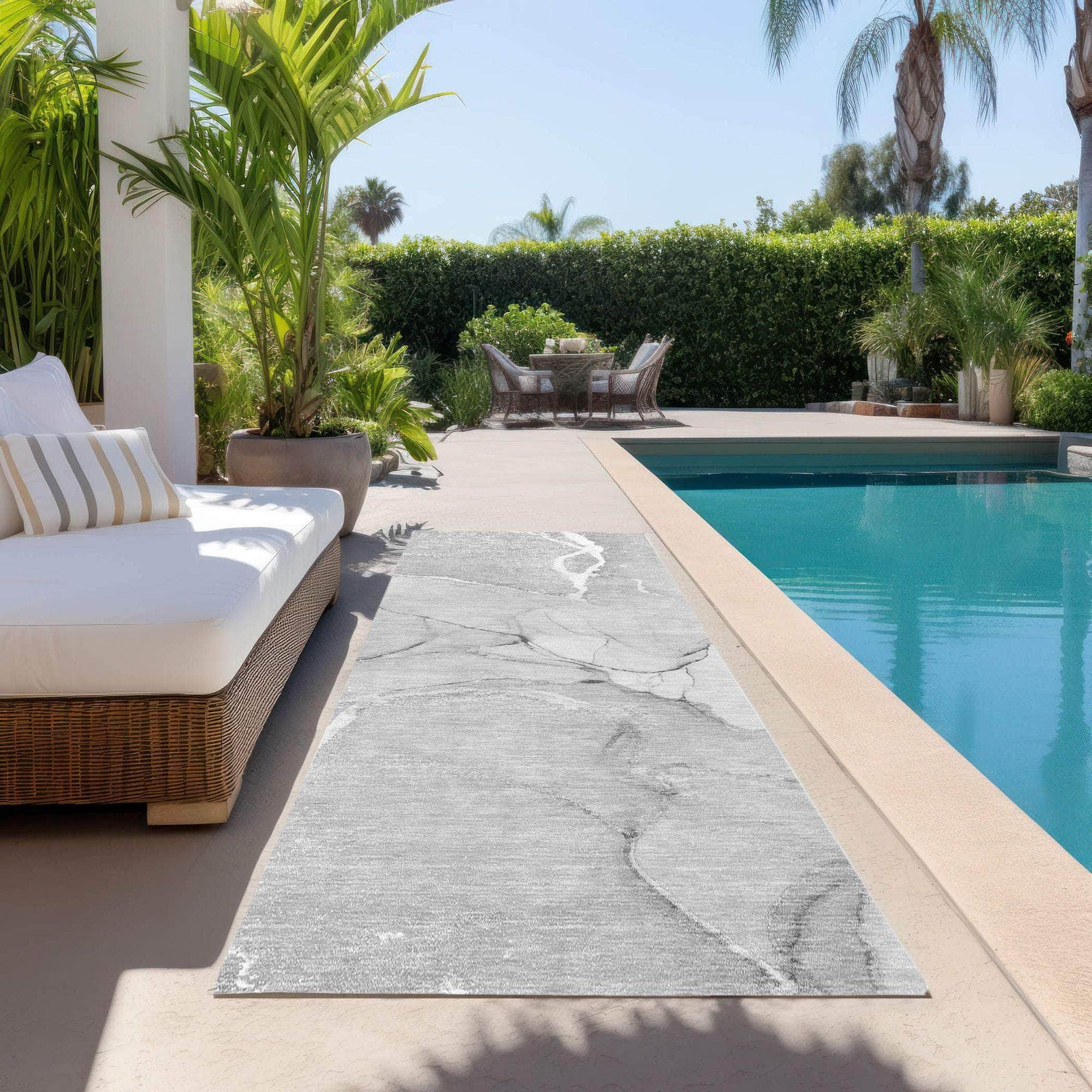 Machine Made ACN510 Gray Rugs
