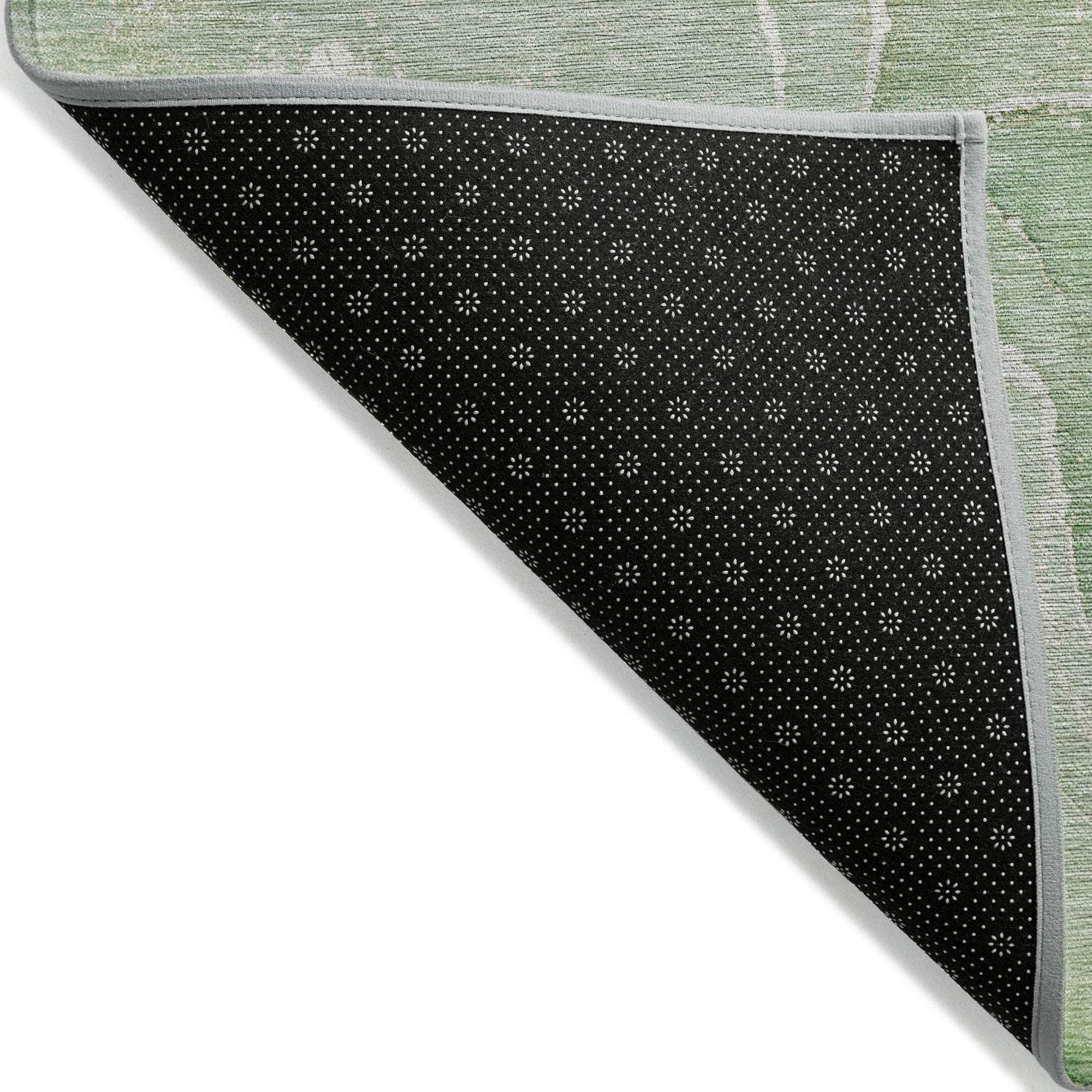 Machine Made ACN511 Green Rugs