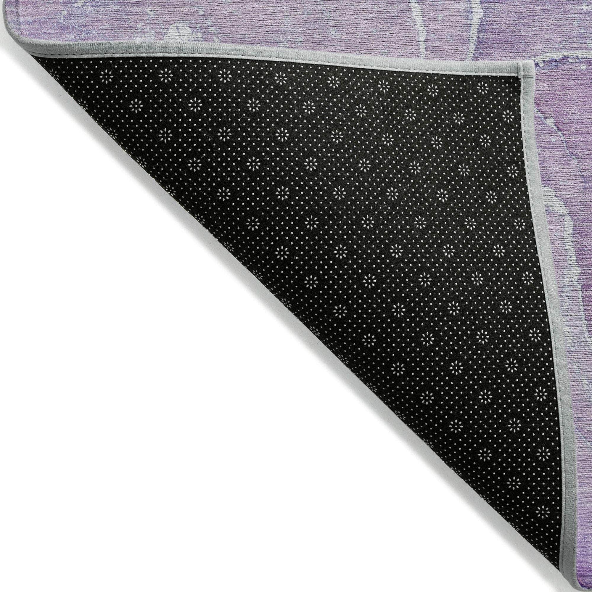 Machine Made ACN511 Purple Rugs