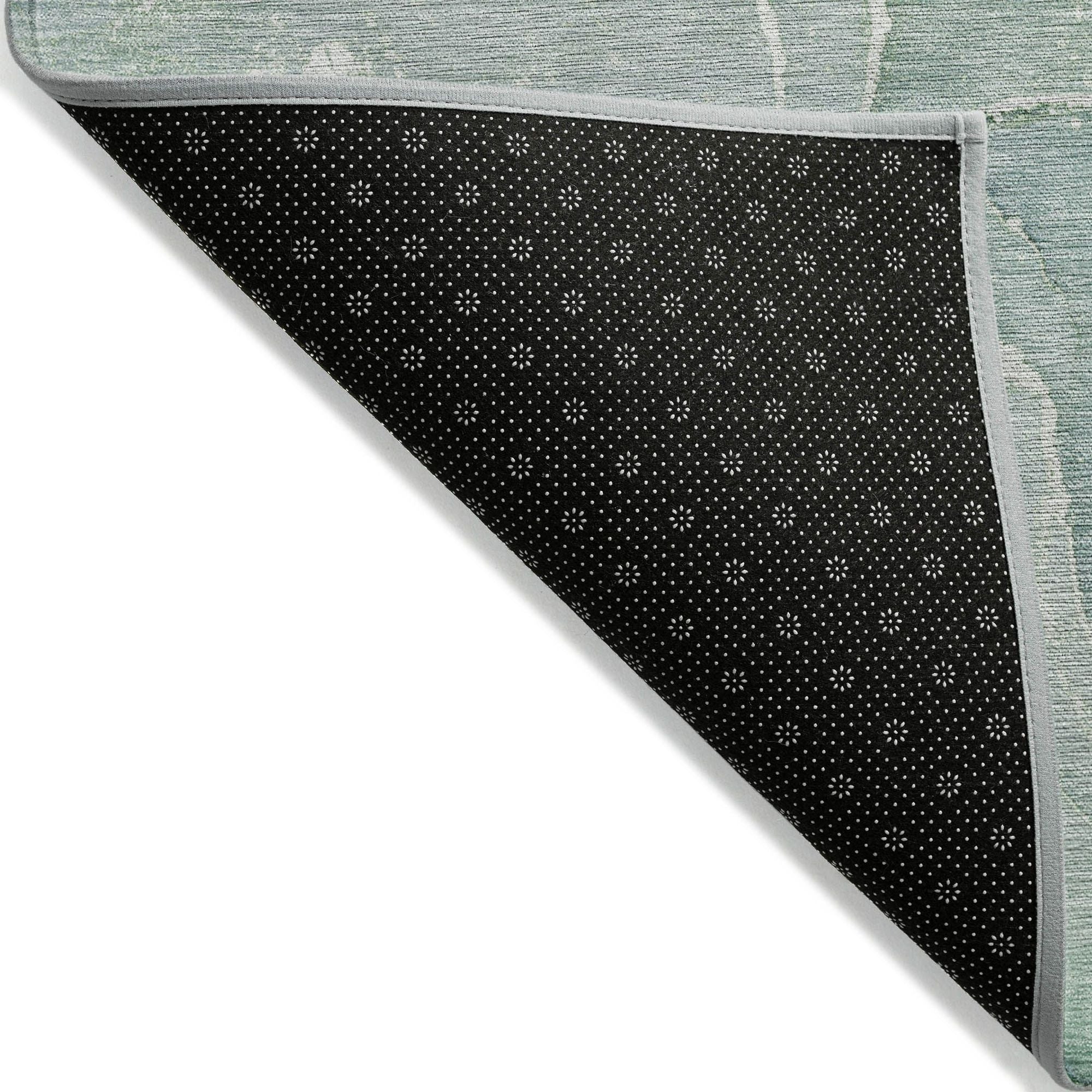 Machine Made ACN511 Teal Rugs