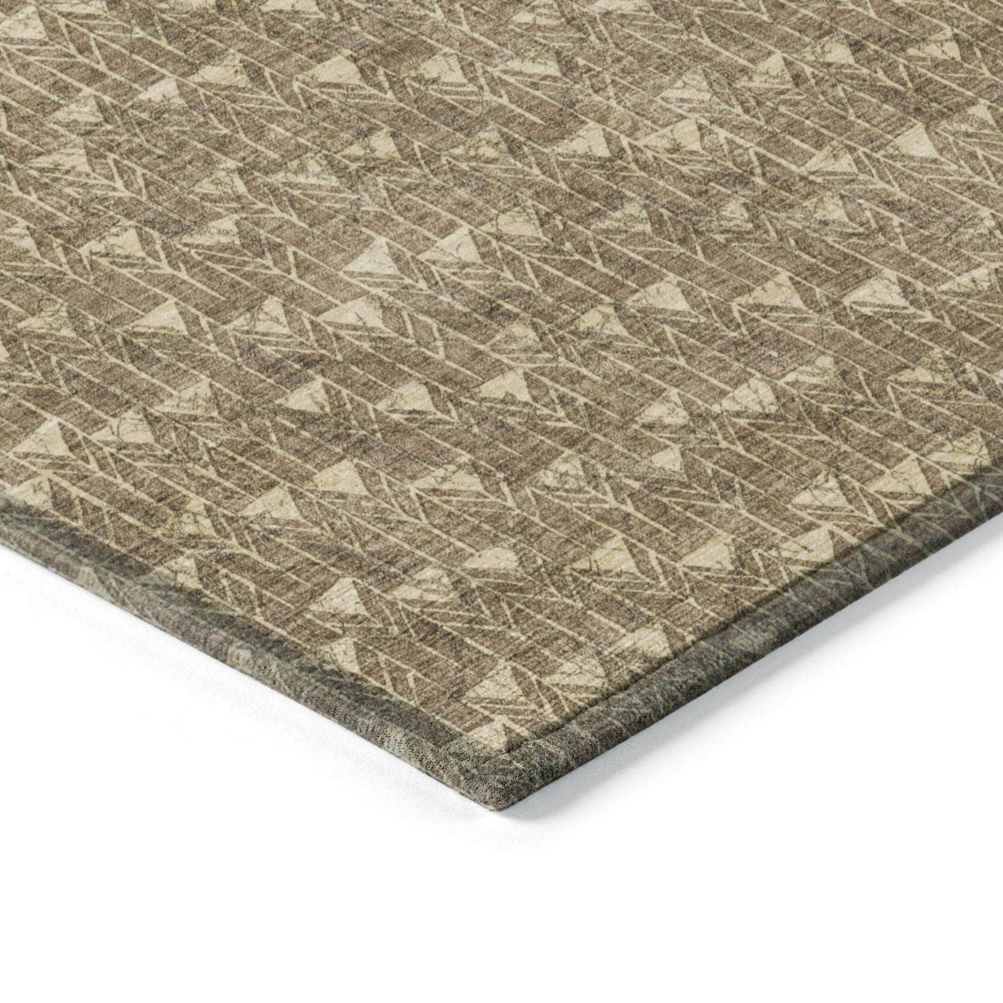 Machine Made ACN514 Brown Rugs