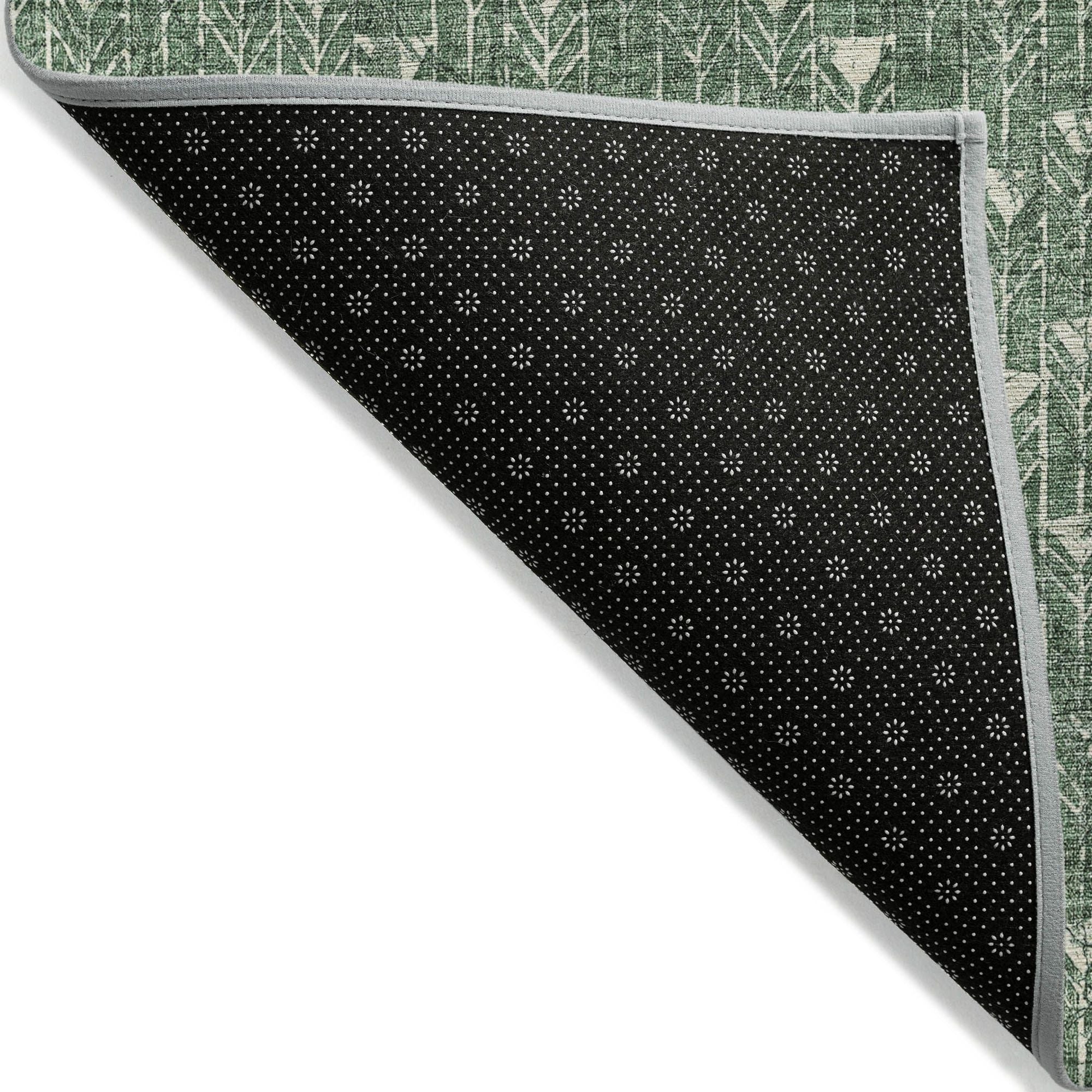 Machine Made ACN514 Green Rugs