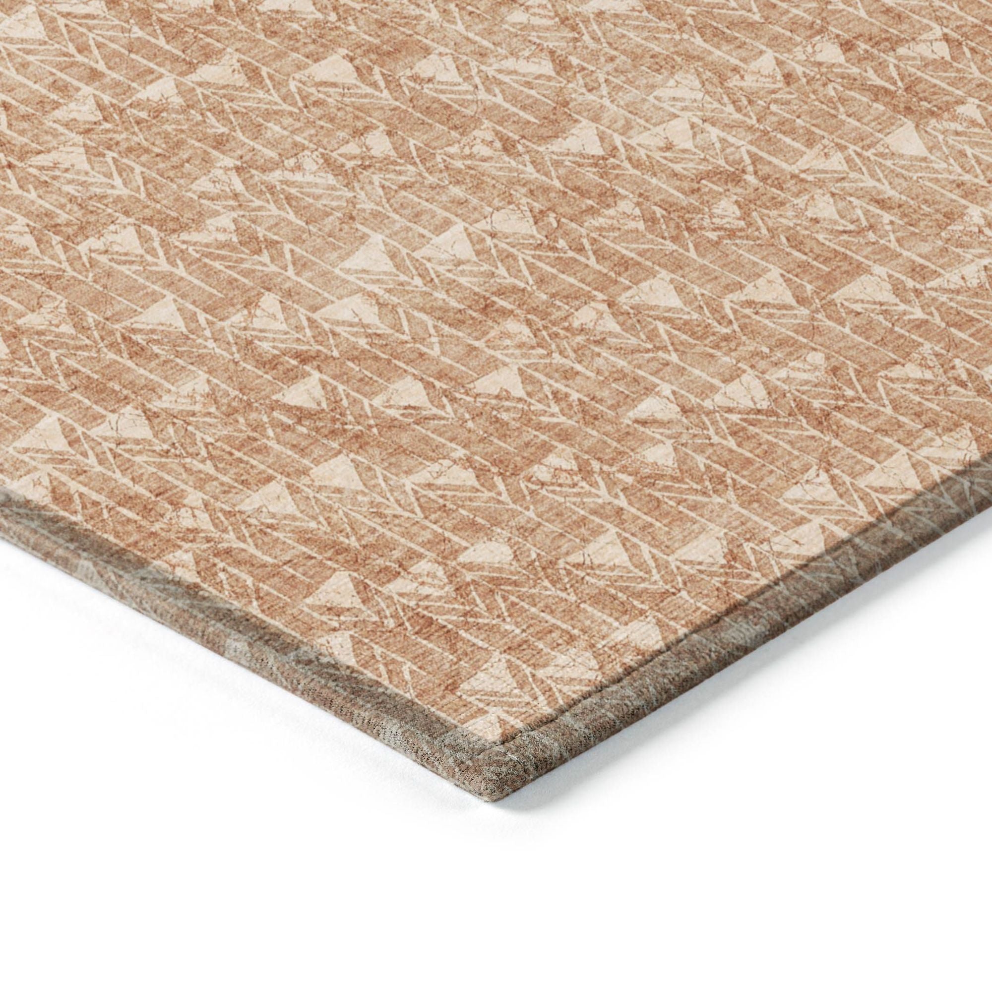 Machine Made ACN514 Salmon Orange Rugs