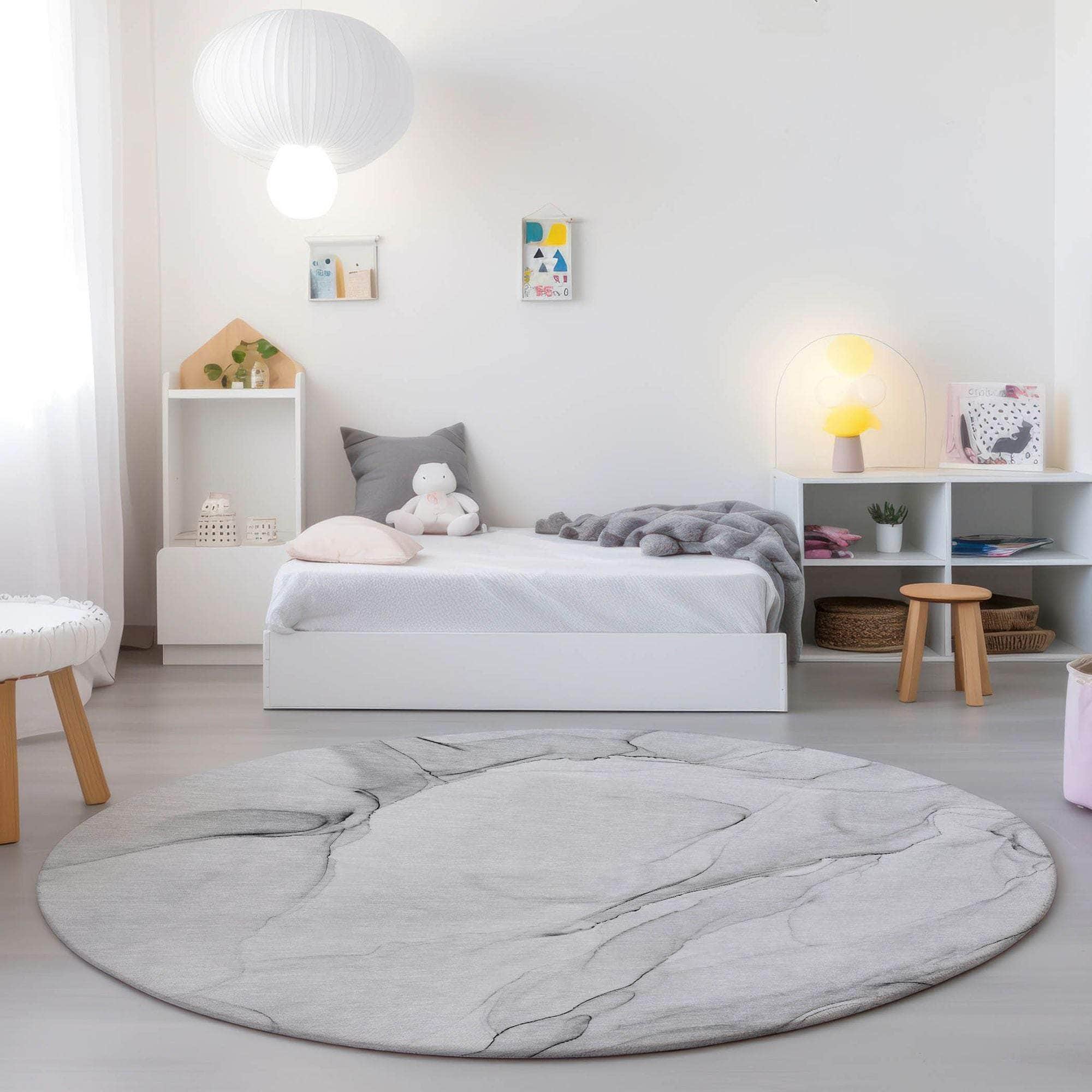 Machine Made ACN515 Gray Rugs
