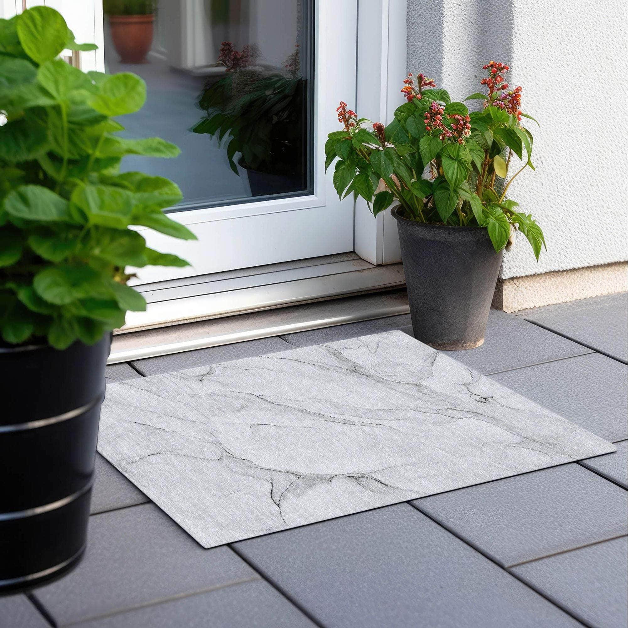 Machine Made ACN515 Gray Rugs