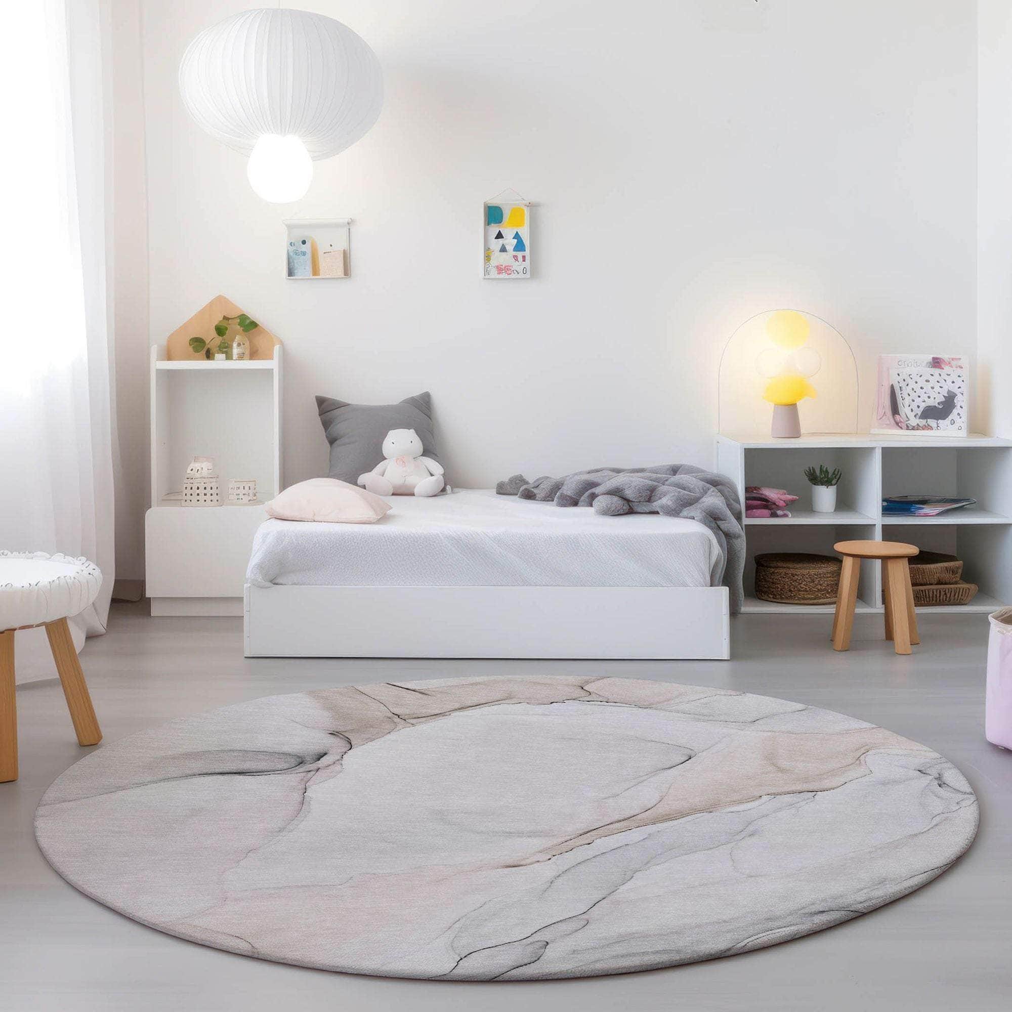 Machine Made ACN515 Ivory Rugs