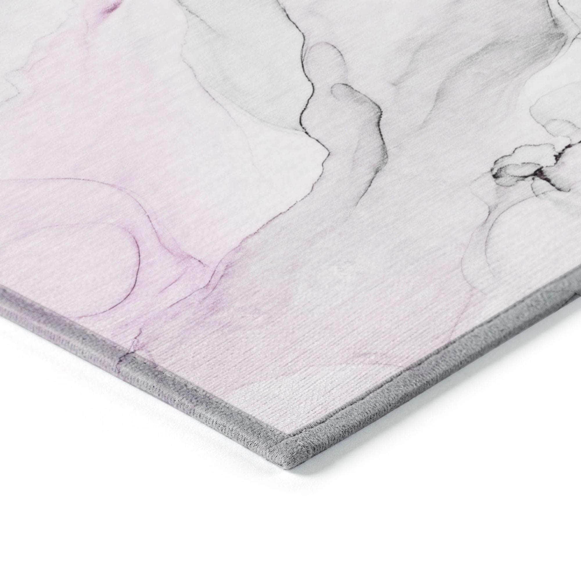 Machine Made ACN515 Pink Rugs