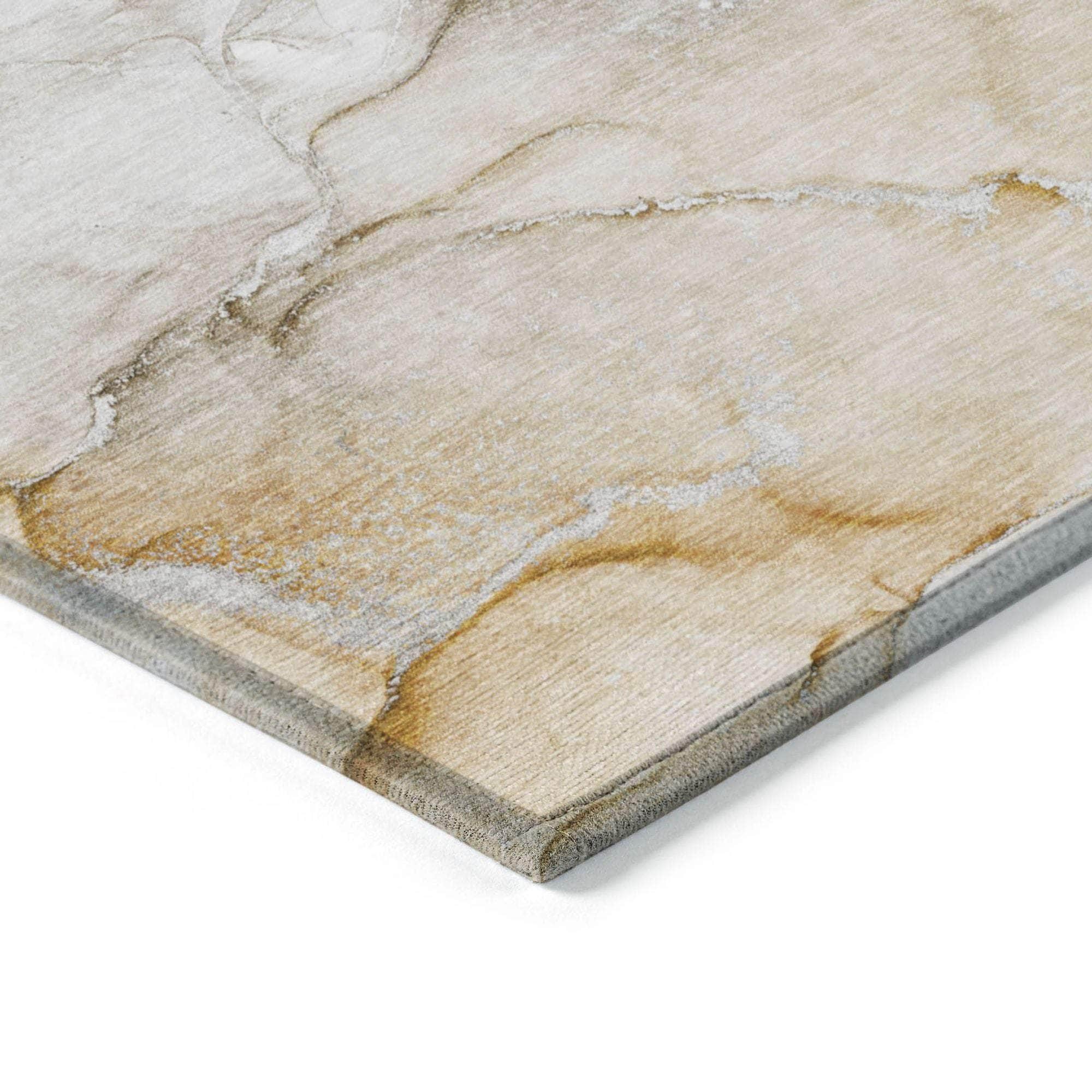 Machine Made ACN516 Brown Rugs