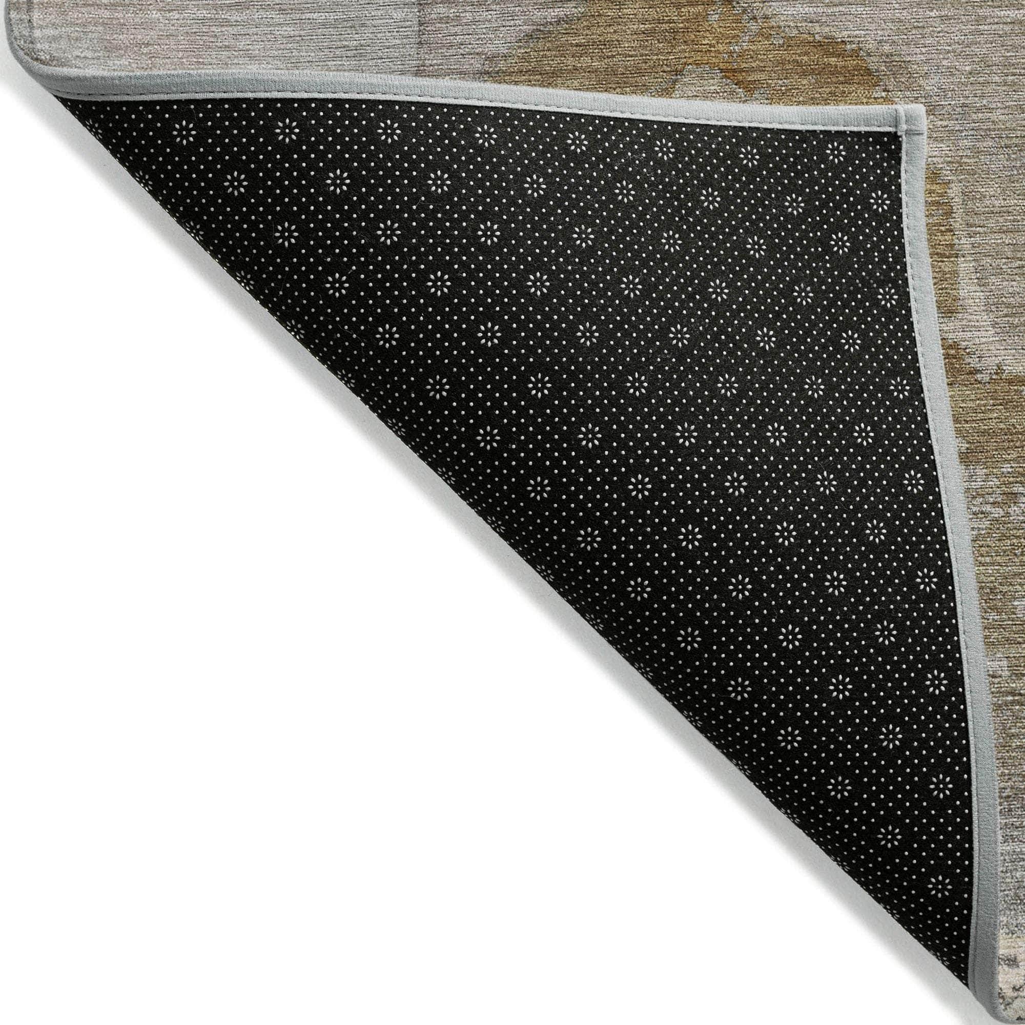 Machine Made ACN517 Brown Rugs