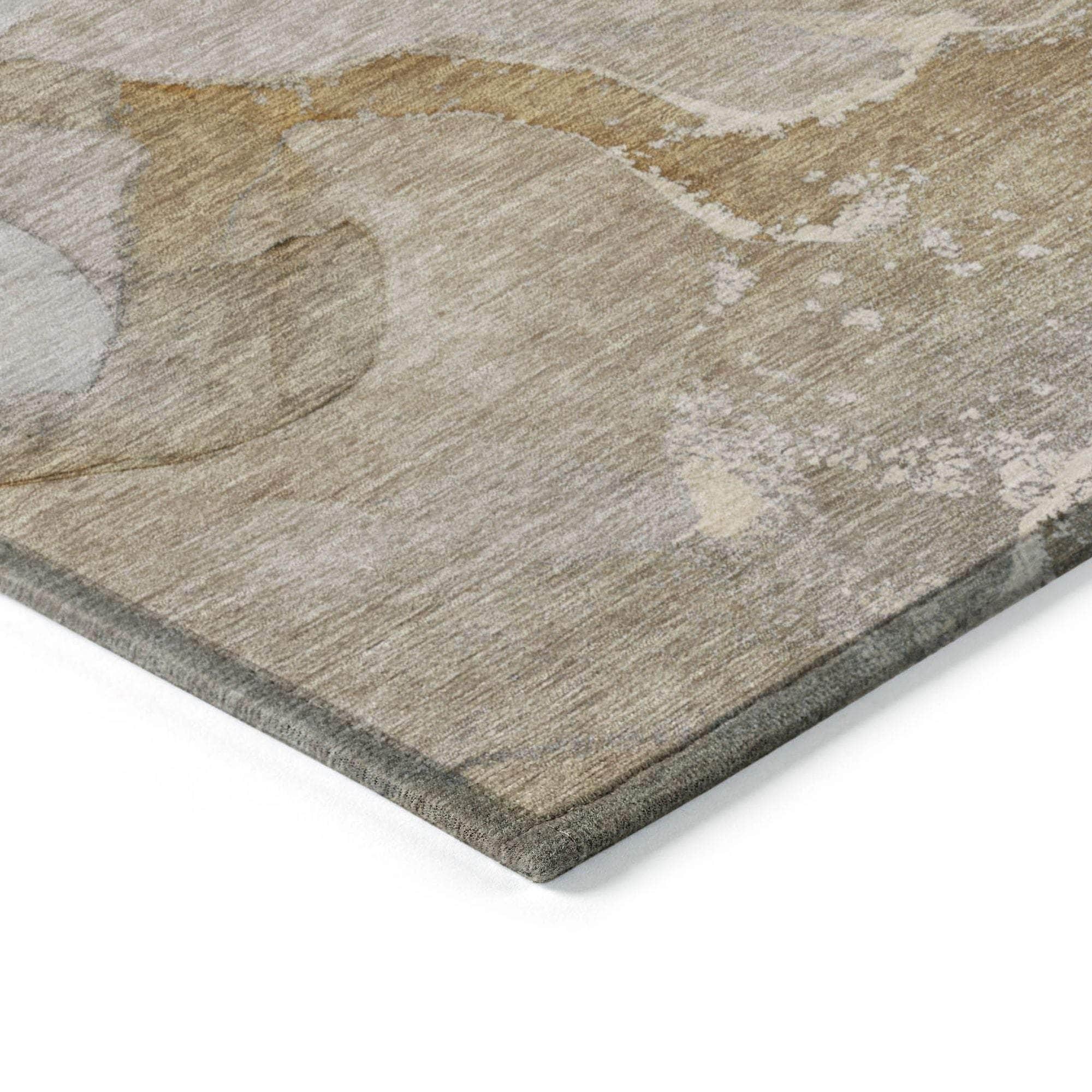 Machine Made ACN517 Brown Rugs