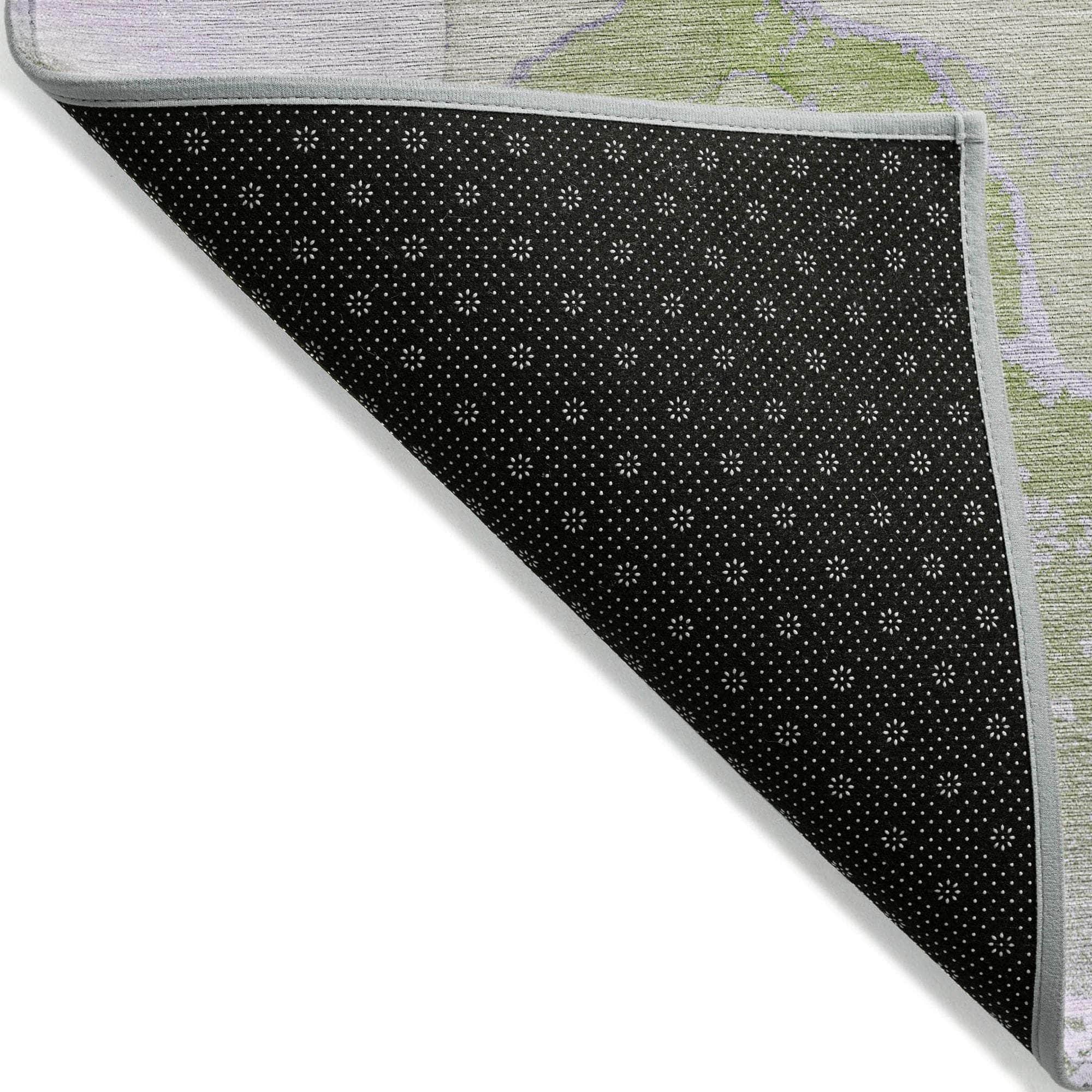 Machine Made ACN517 Purple Rugs
