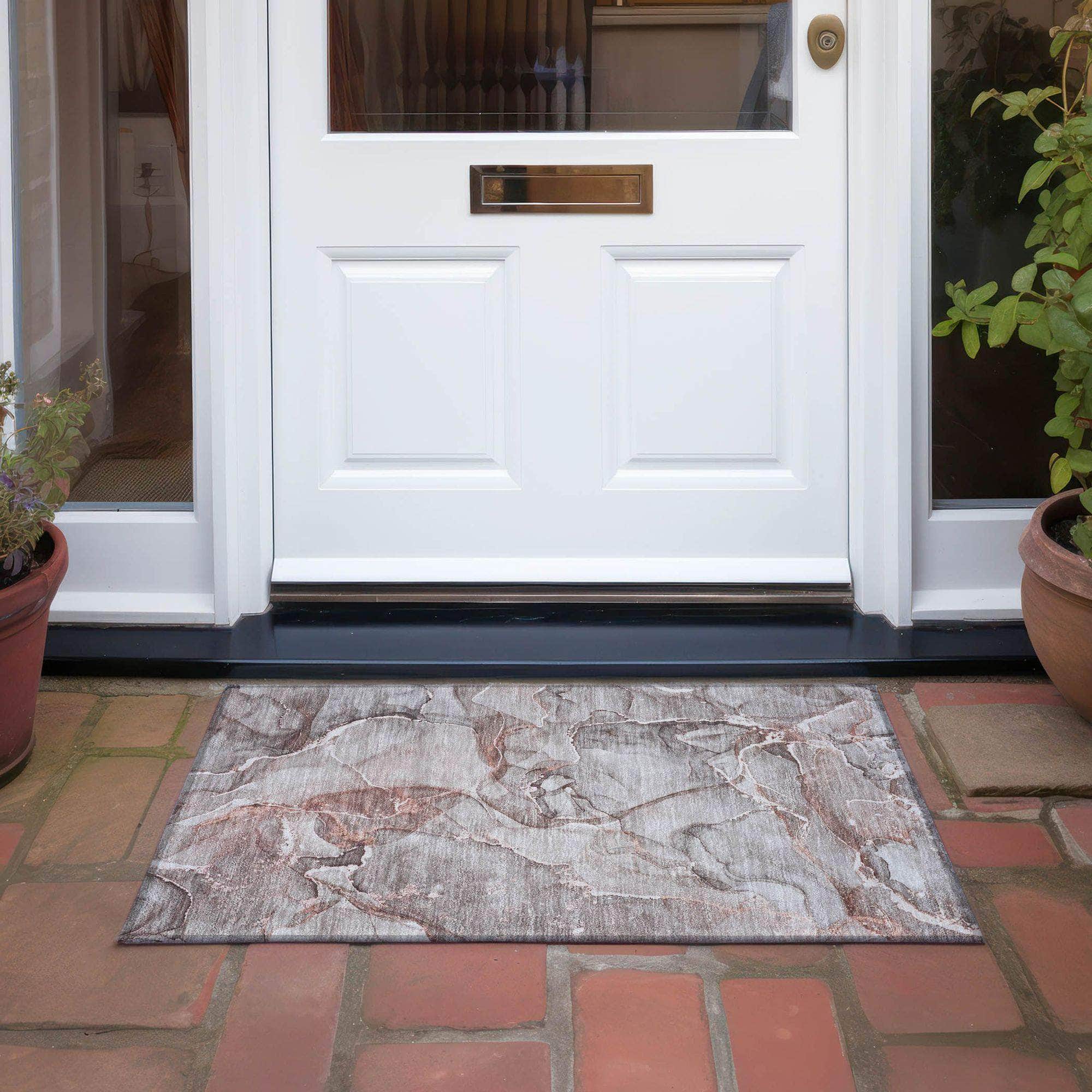 Machine Made ACN519 Gray Rugs