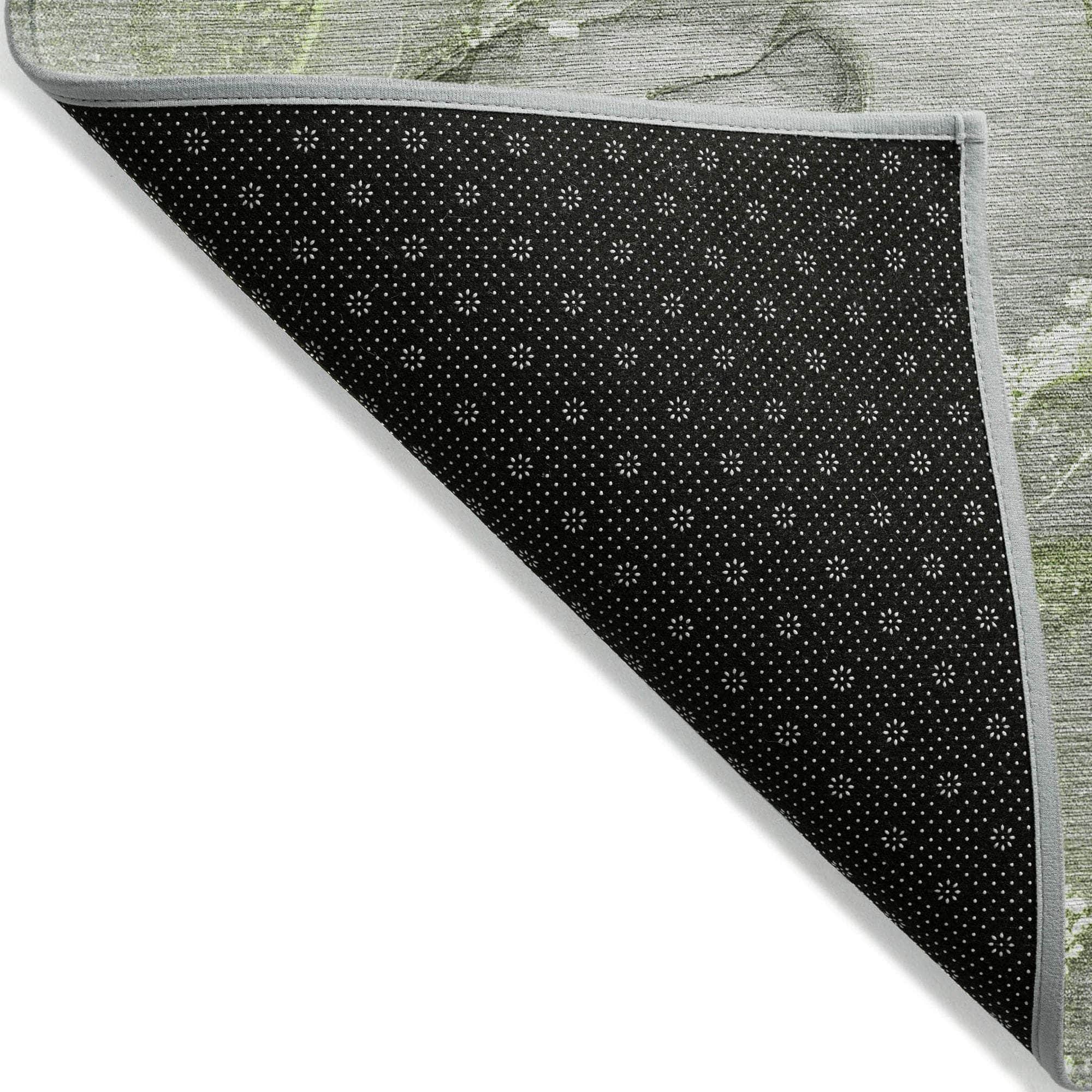 Machine Made ACN519 Green Rugs