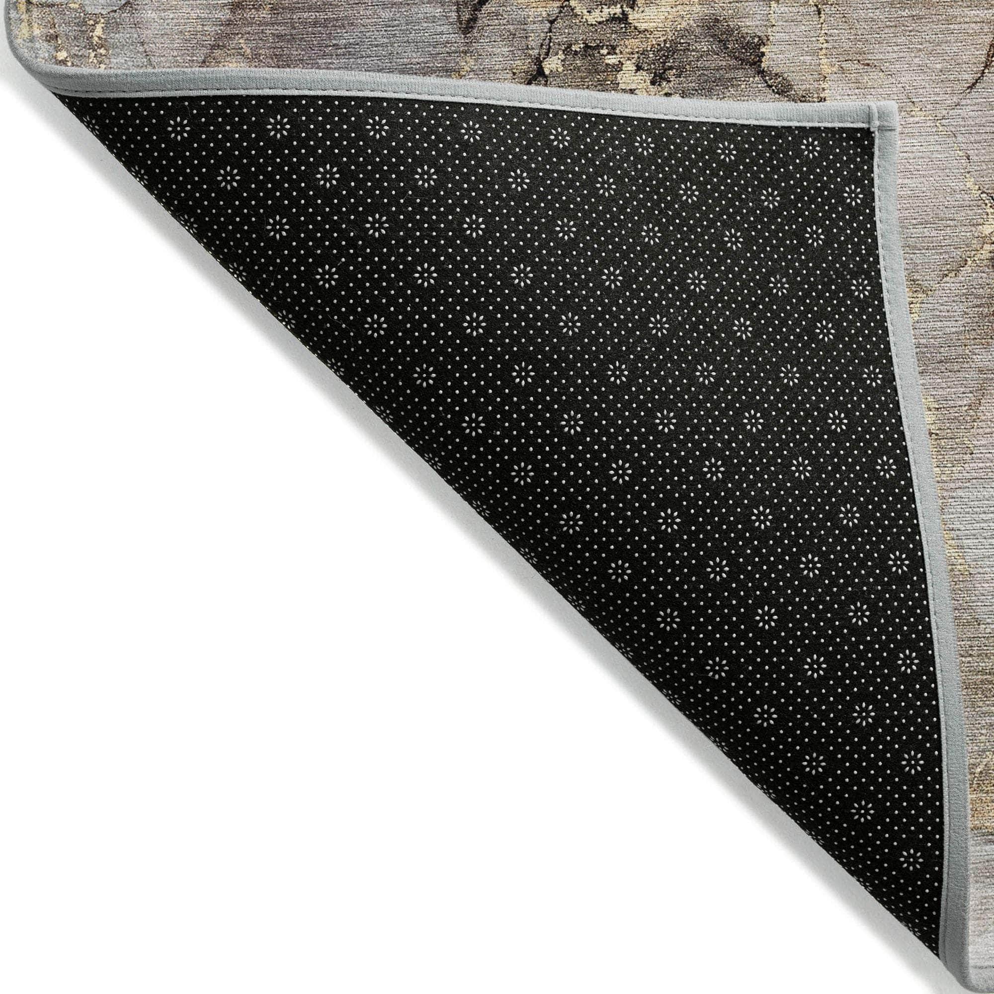 Machine Made ACN520 Beige Brown Rugs
