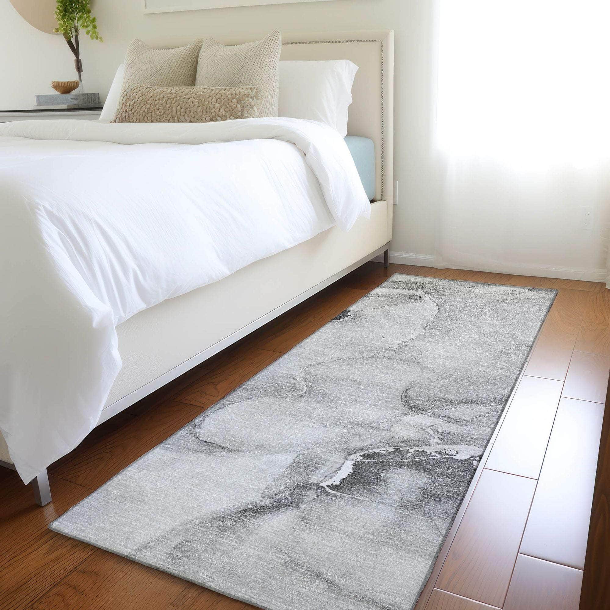Machine Made ACN521 Gray Rugs