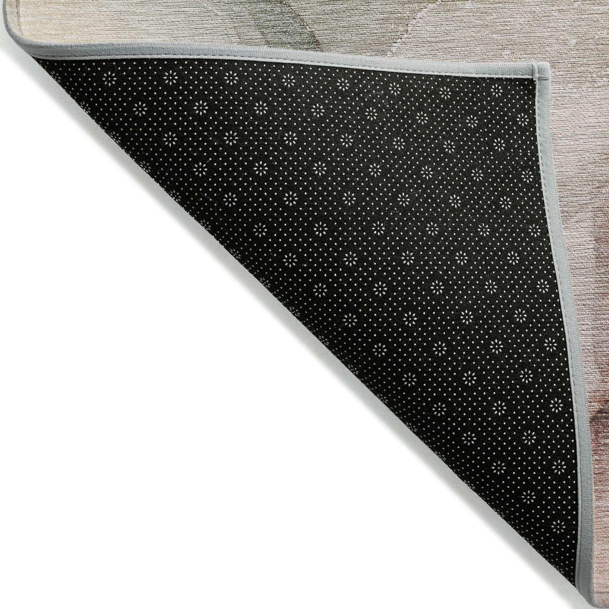 Machine Made ACN521 Teal Rugs