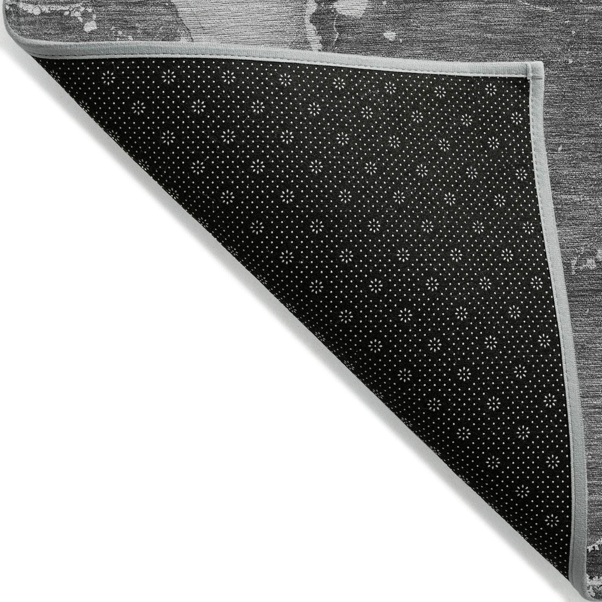 Machine Made ACN522 Gray Rugs