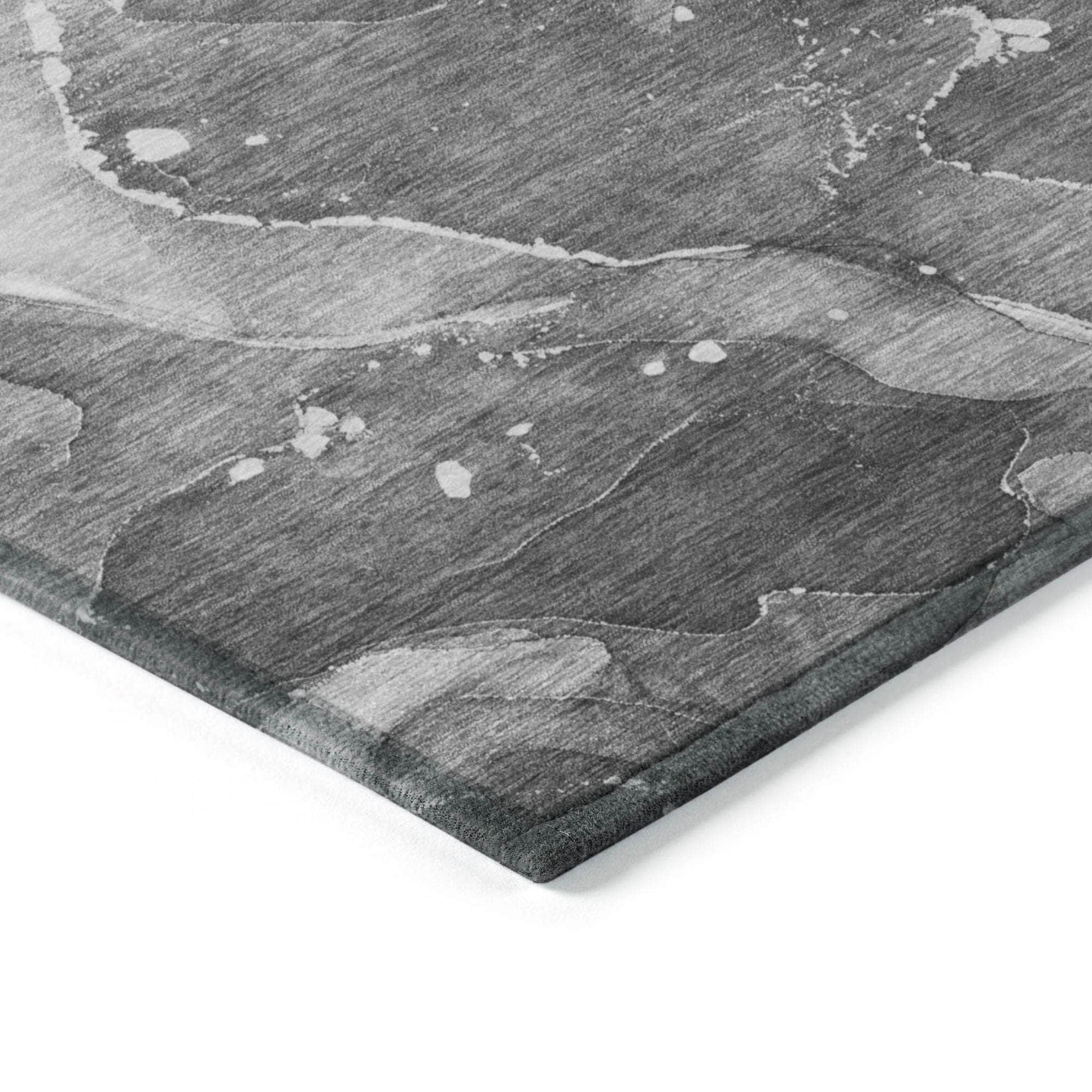 Machine Made ACN522 Gray Rugs