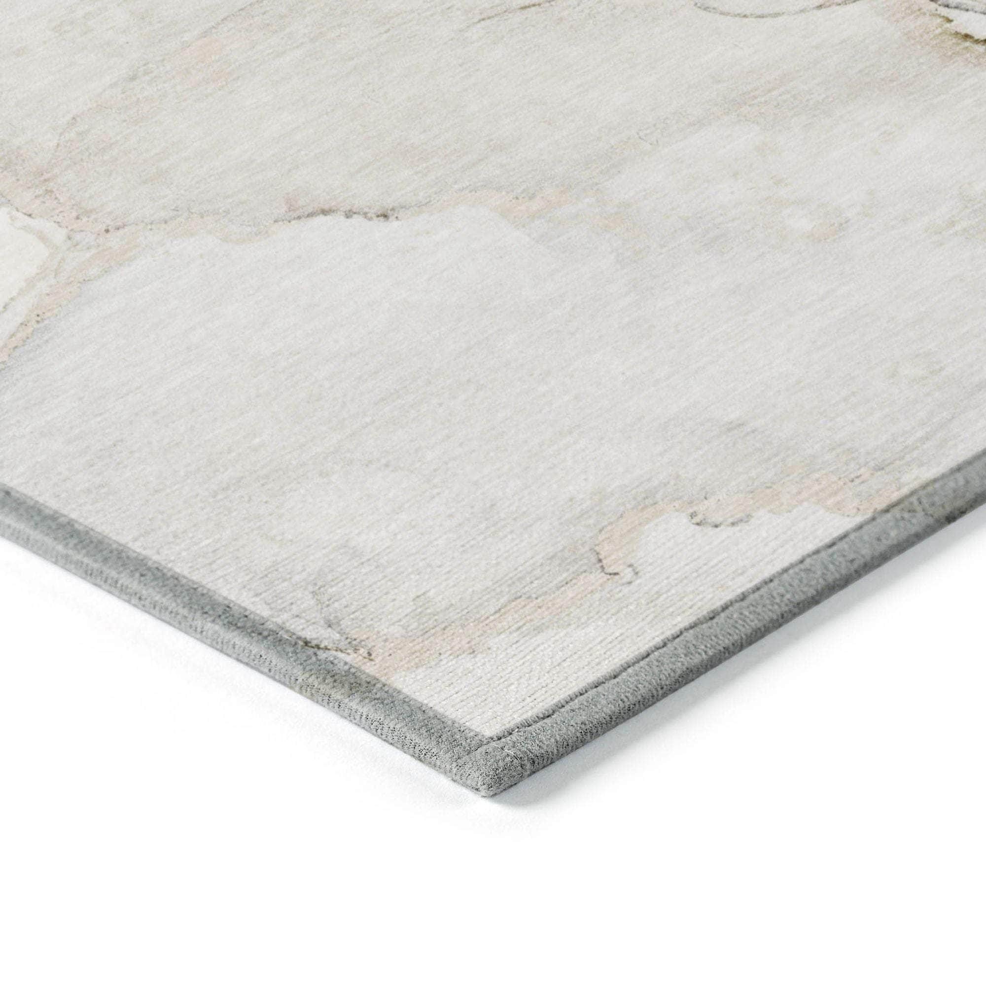 Machine Made ACN523 Beige Brown Rugs