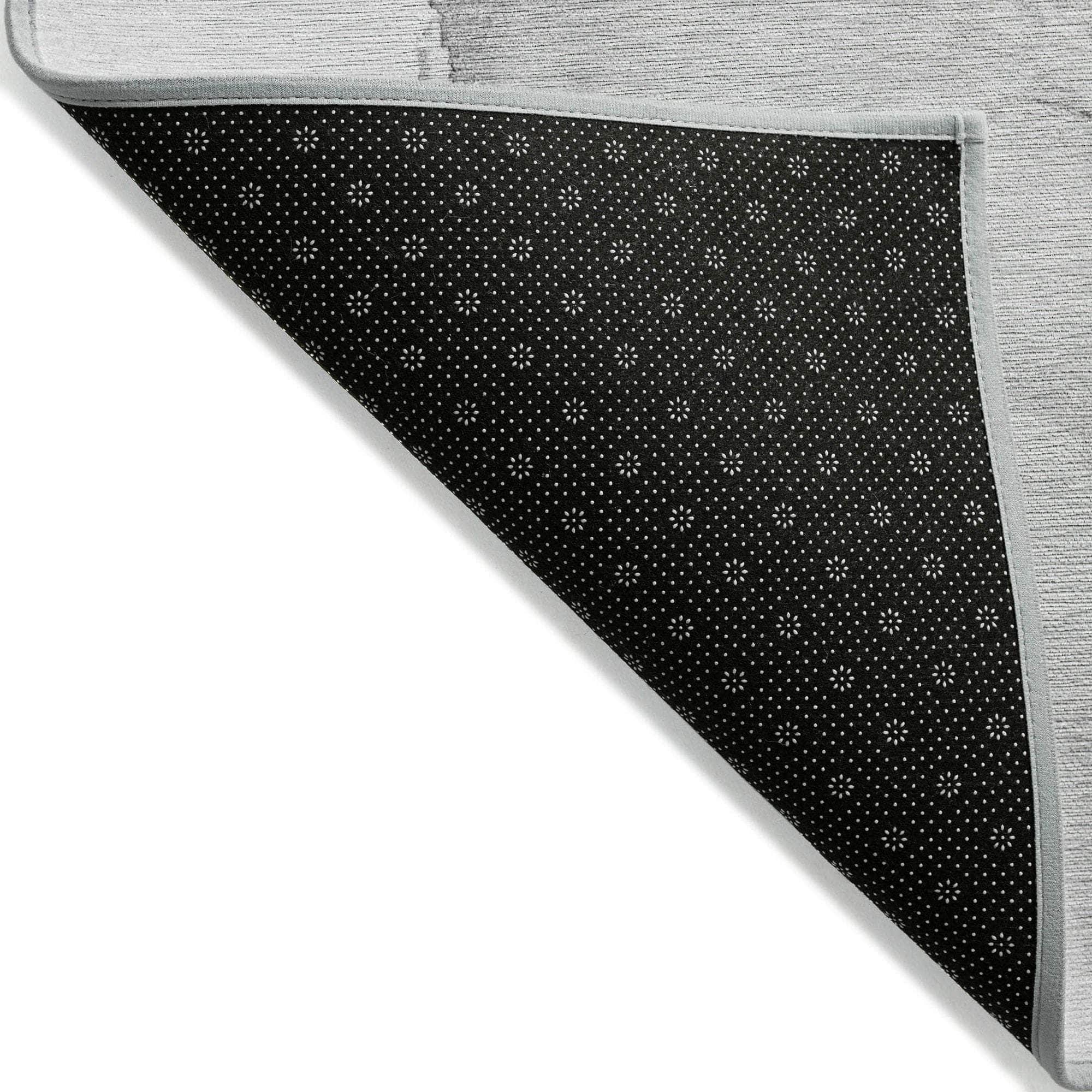 Machine Made ACN523 Silver Gray Rugs