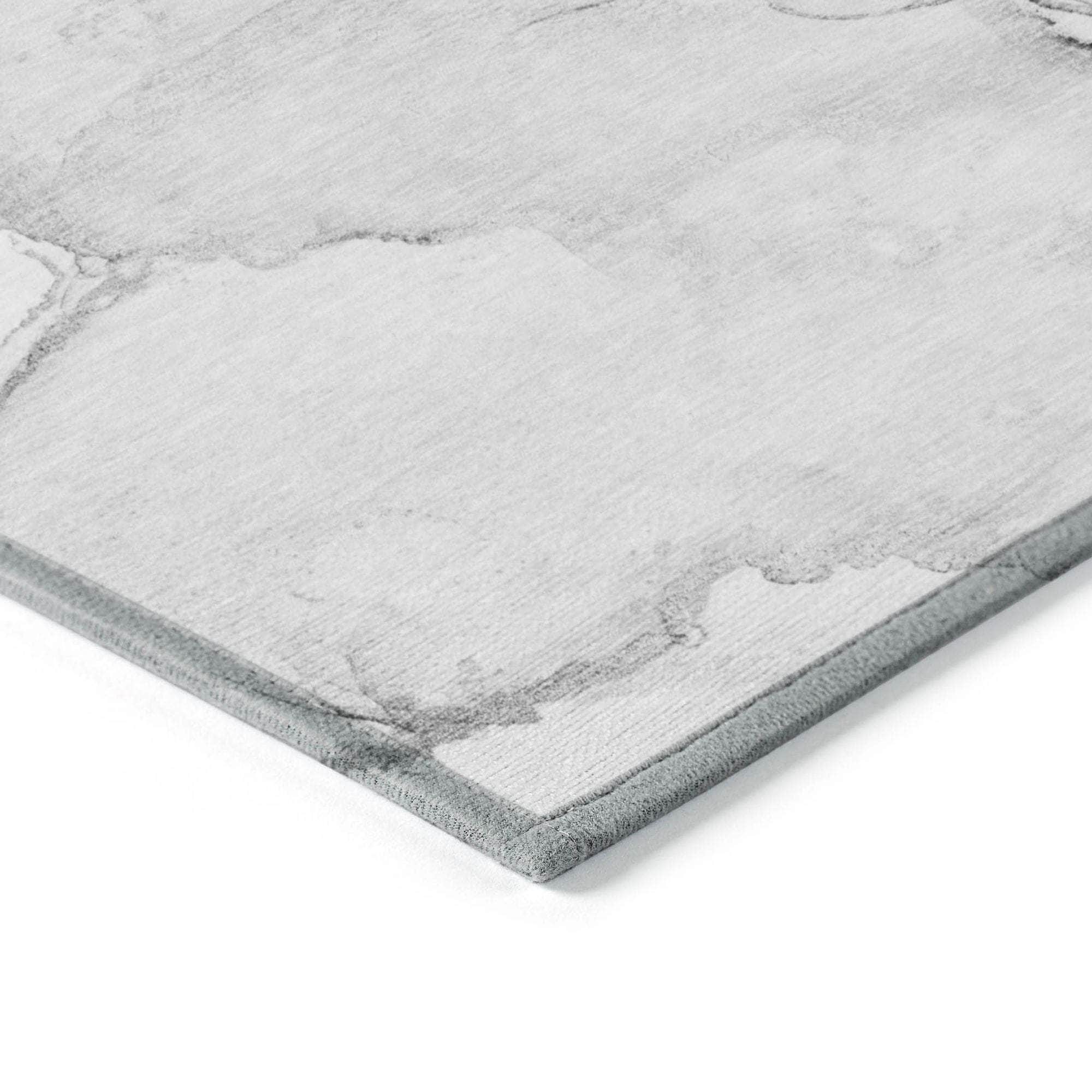 Machine Made ACN523 Silver Gray Rugs