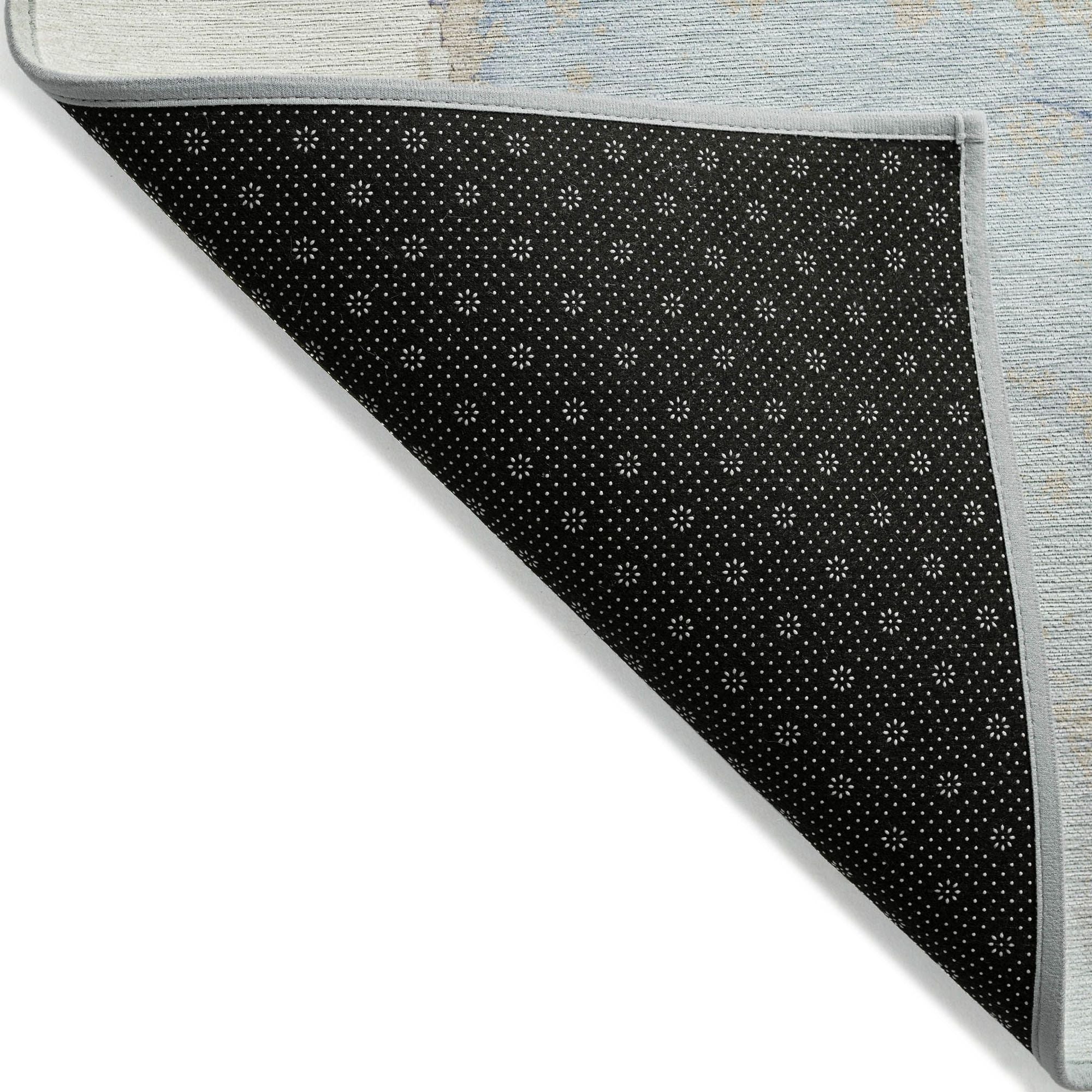 Machine Made ACN523 Sky Blue Rugs
