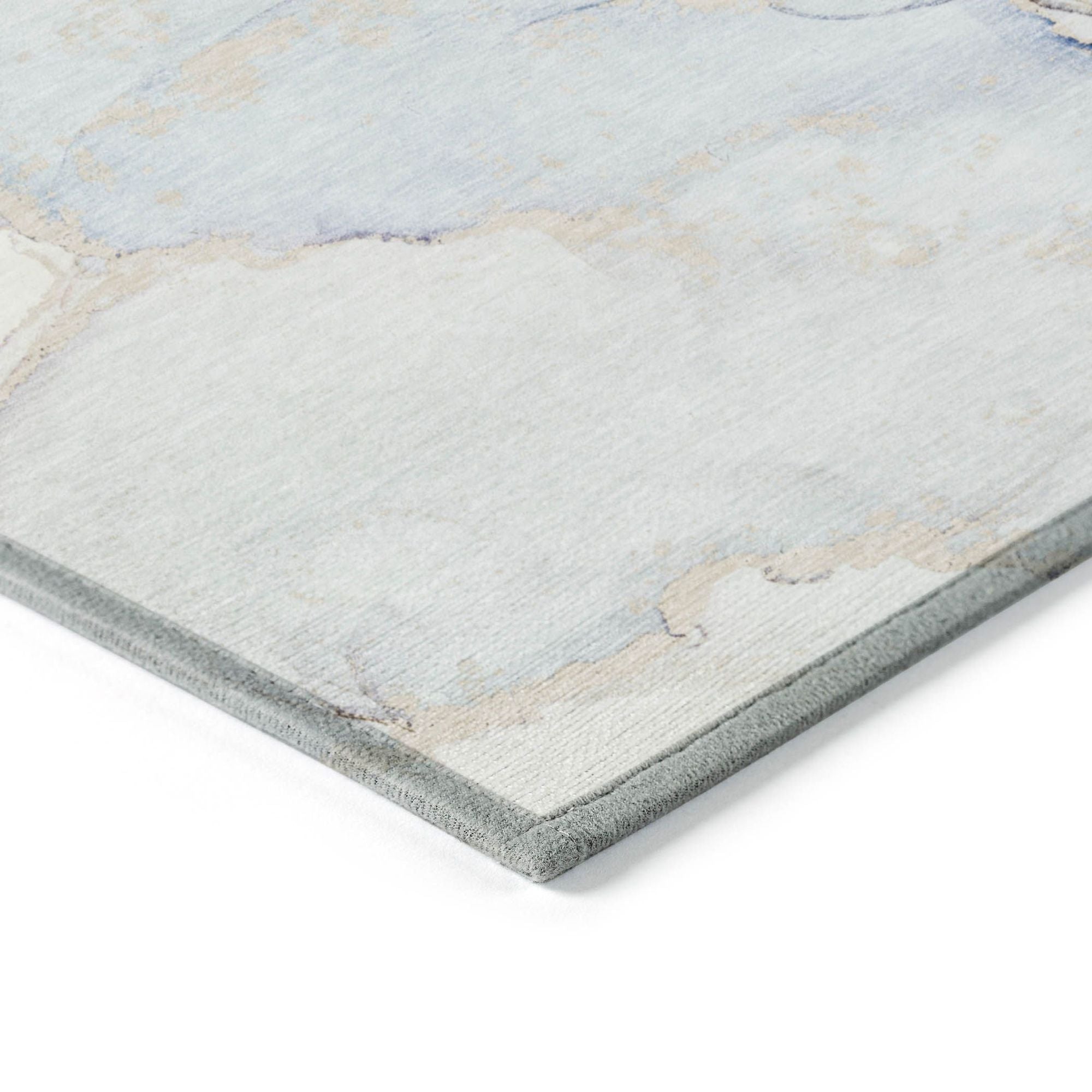 Machine Made ACN523 Sky Blue Rugs