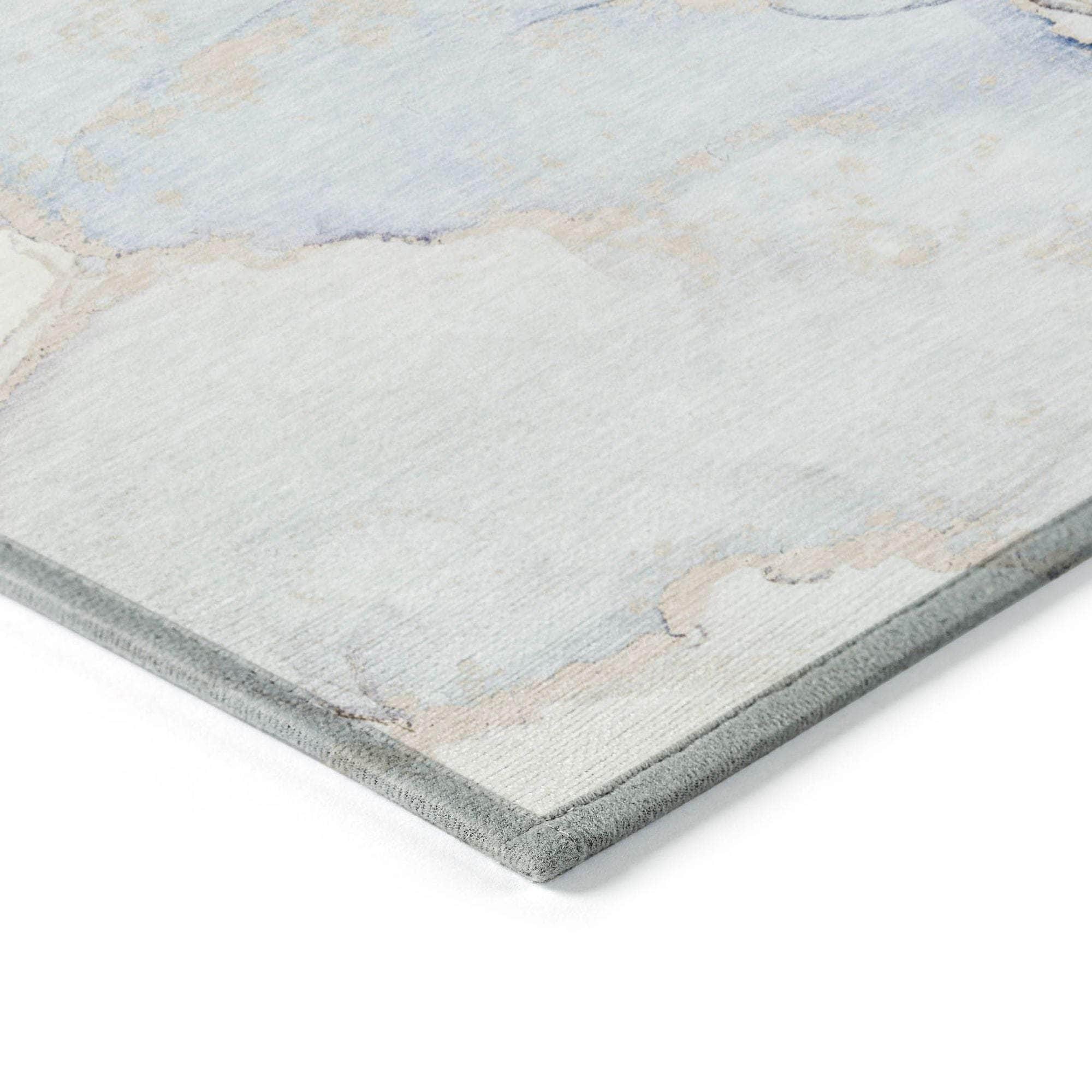 Machine Made ACN523 Sky Blue Rugs