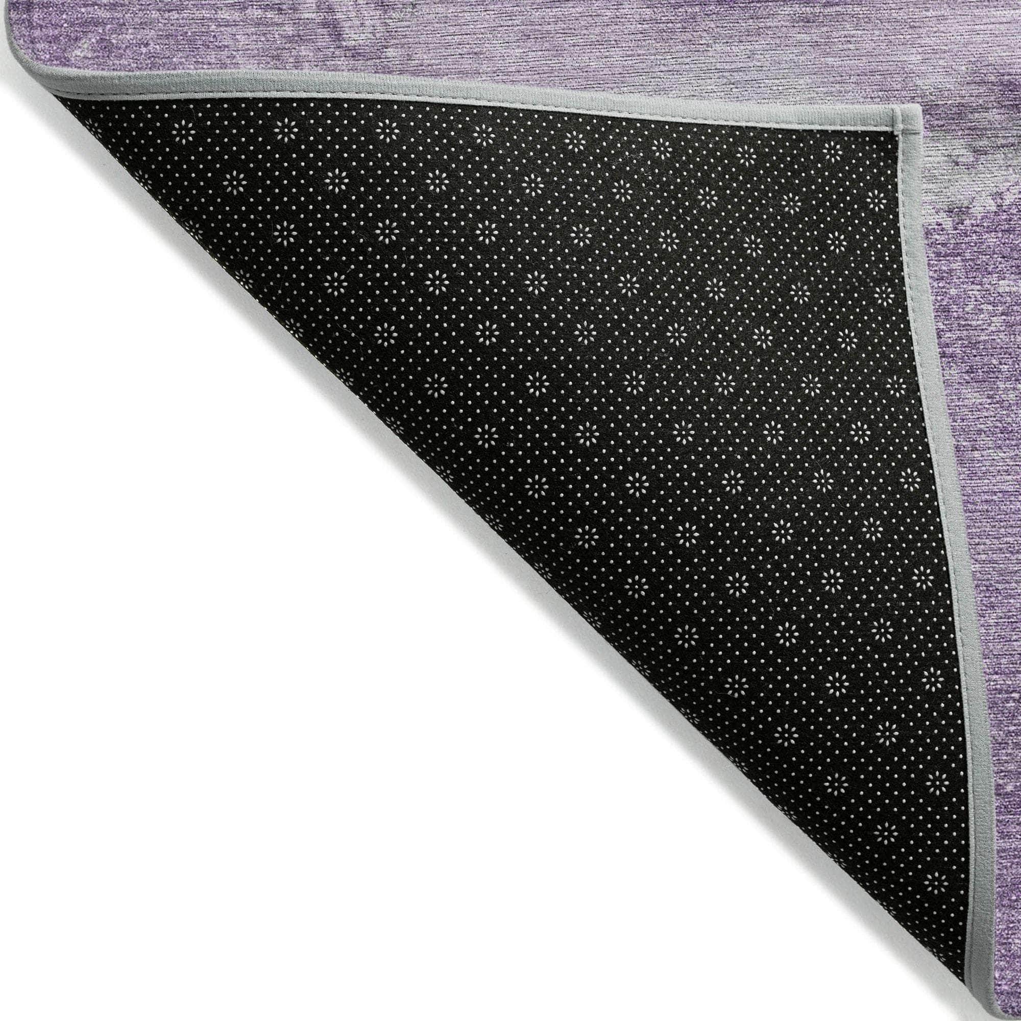 Machine Made ACN524 Lilac Purple Rugs