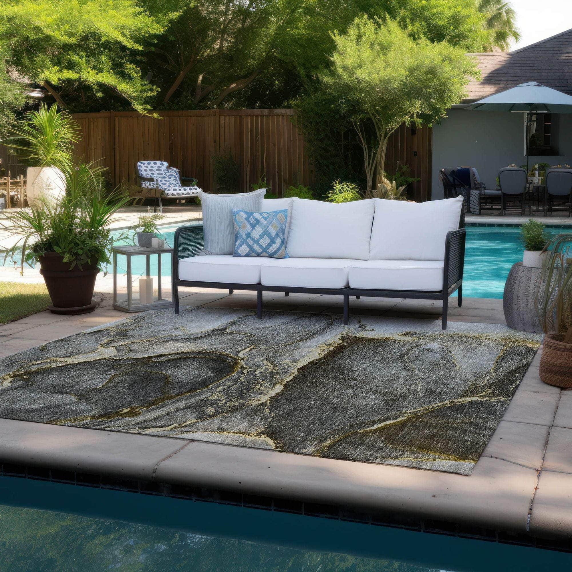 Machine Made ACN525 Gold Rugs