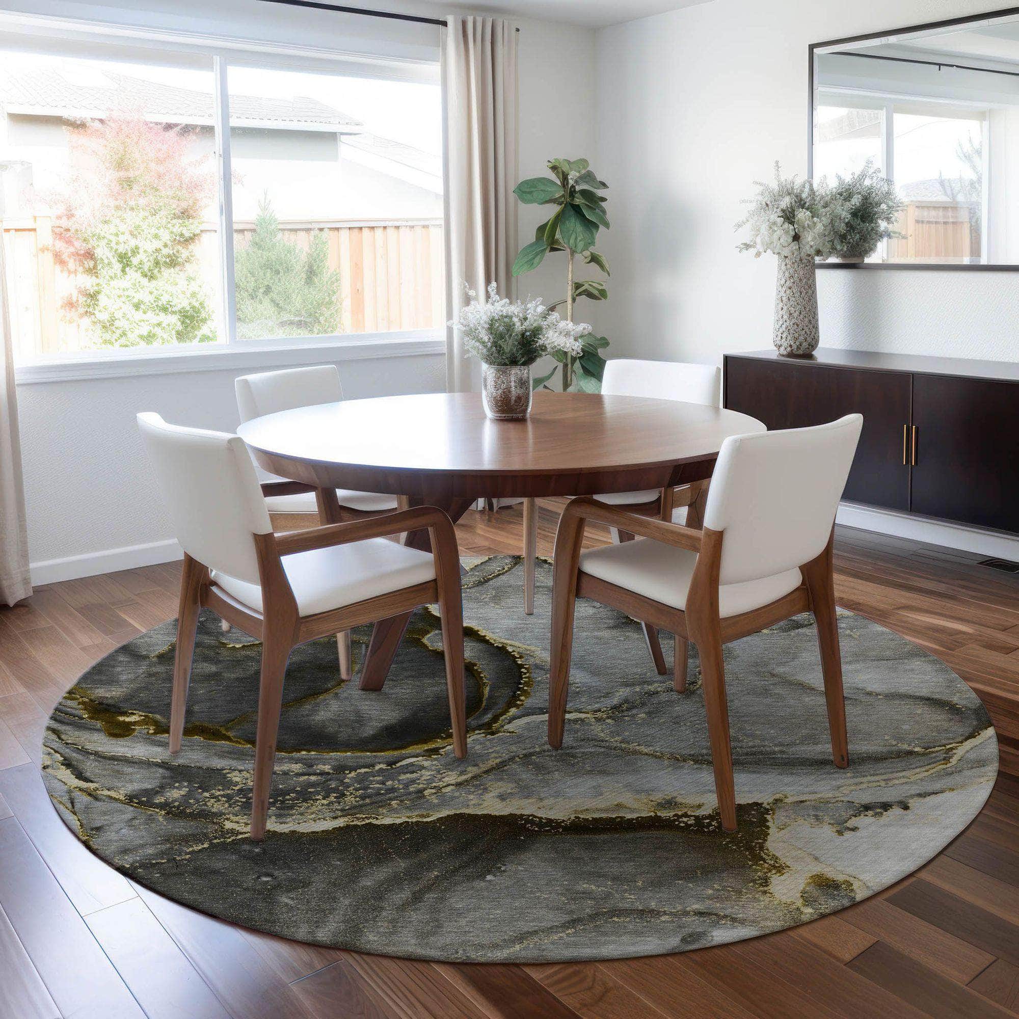Machine Made ACN525 Gold Rugs
