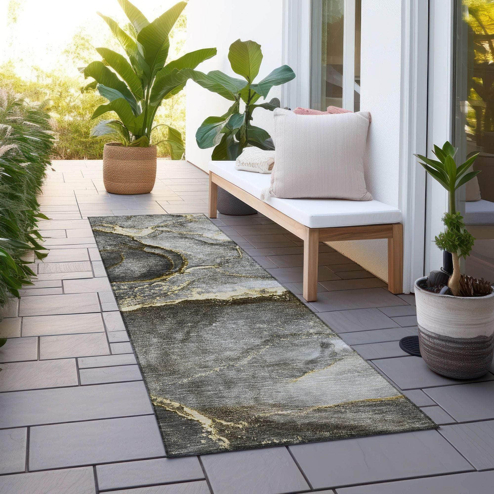 Machine Made ACN525 Gold Rugs