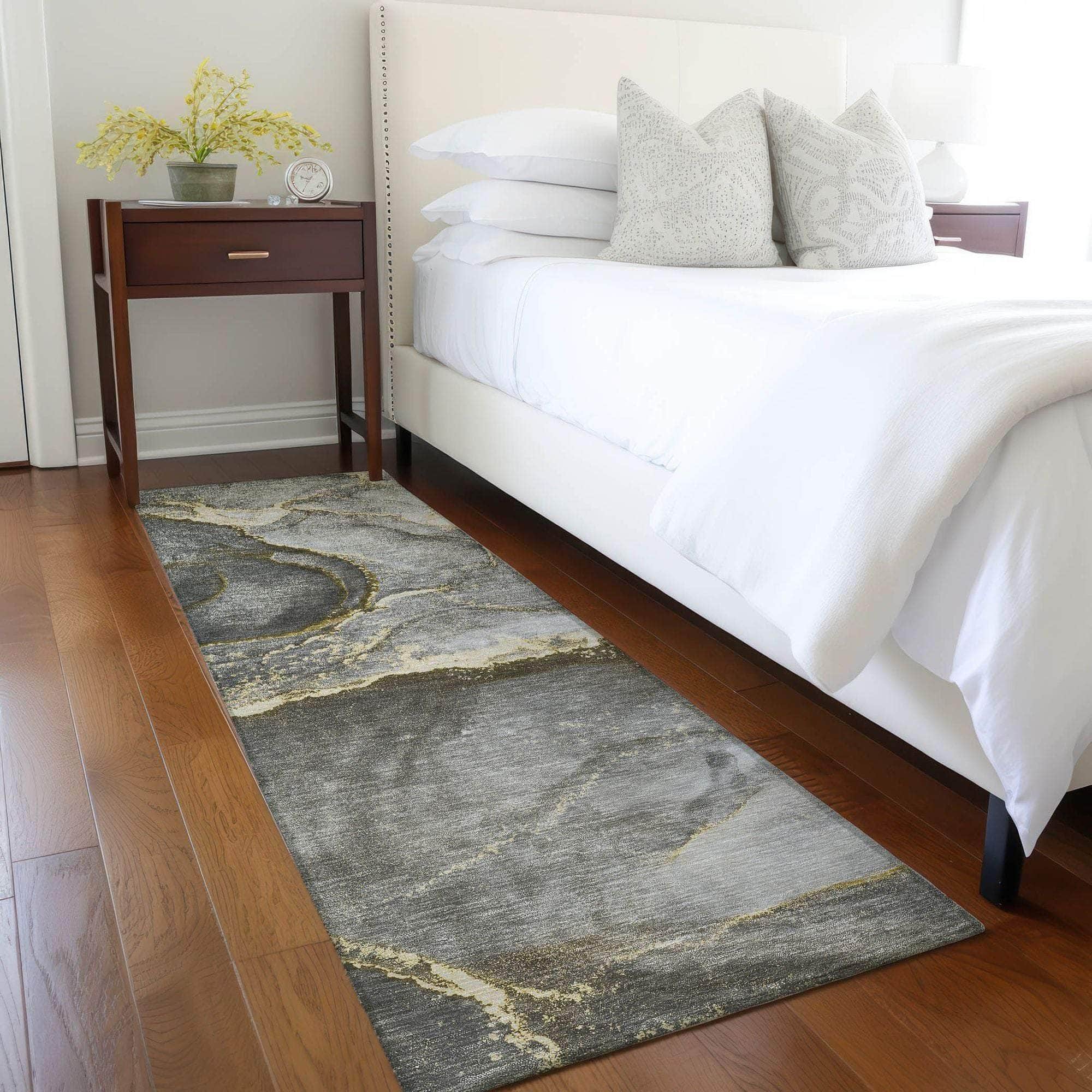 Machine Made ACN525 Gold Rugs